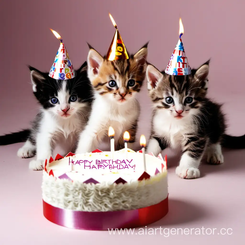 Adorable-Kittens-Celebrating-a-Playful-Birthday-Party