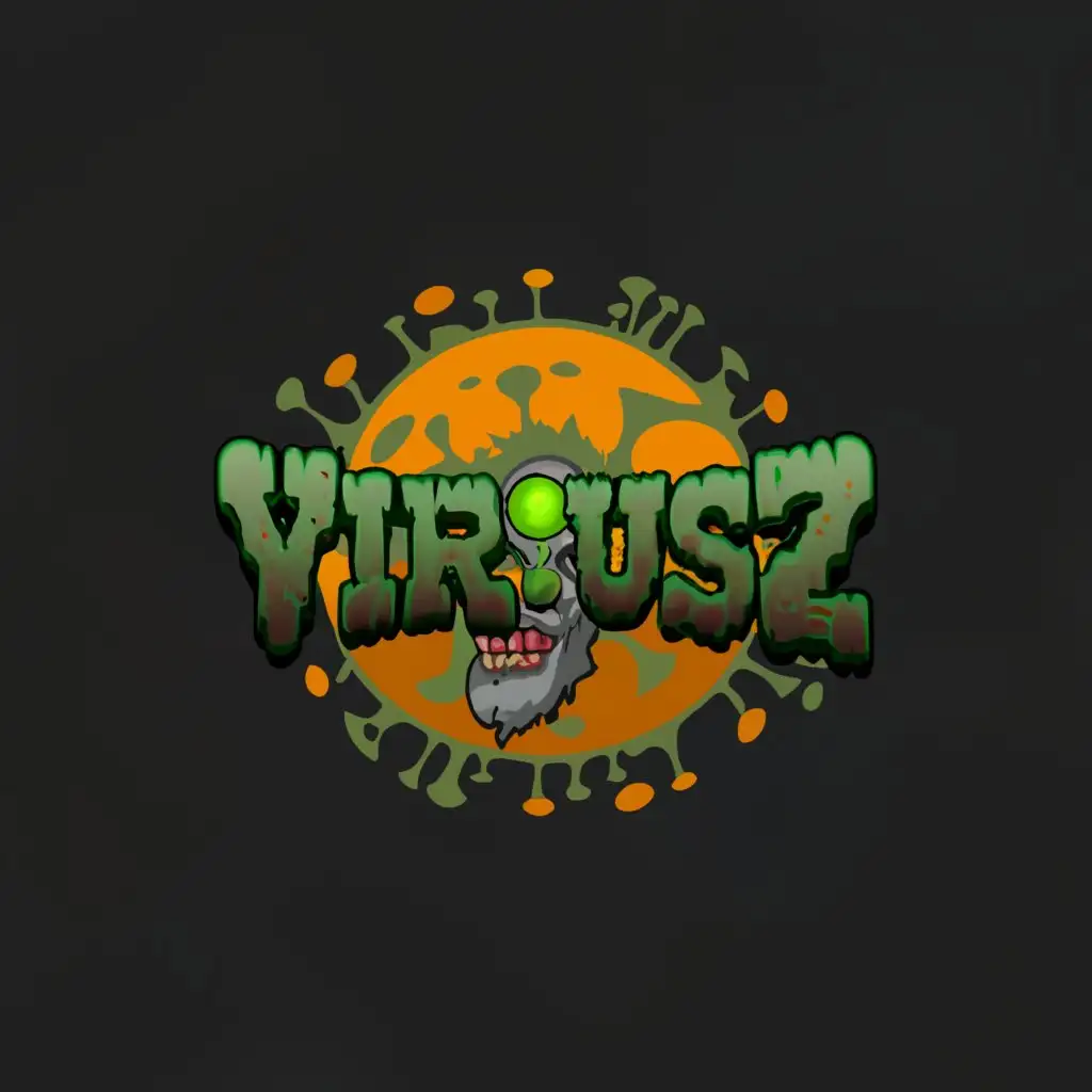 a logo design,with the text 'Virus Z', main symbol:Zombie infested Moderate,be used in Entertainment industry,clear background