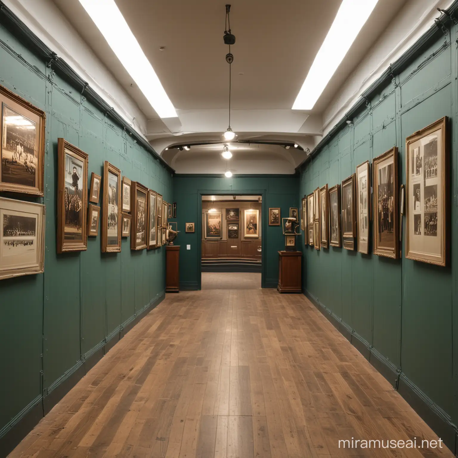 Interior of Cricket Museum Displaying Historic Memorabilia