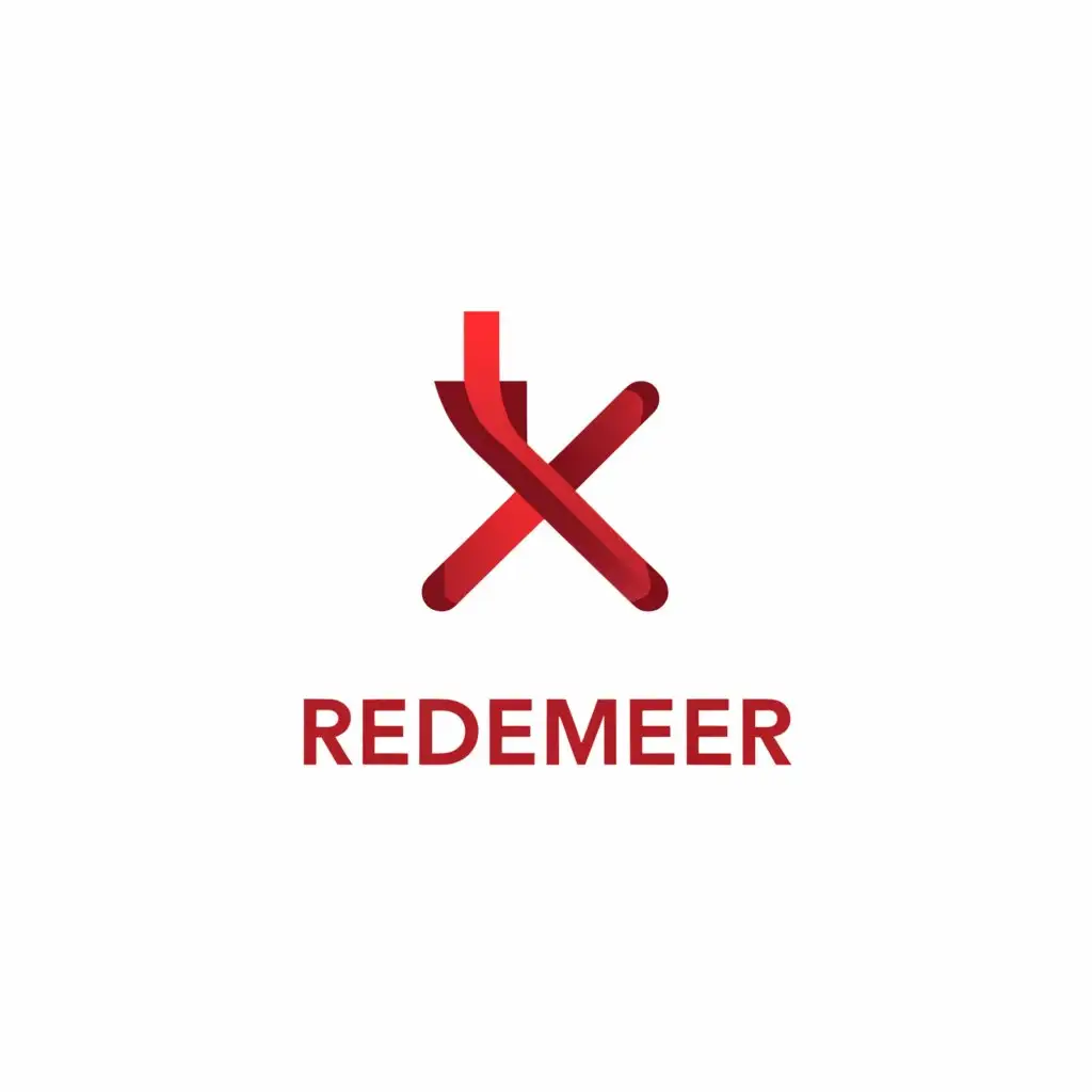a logo design,with the text "Redeemer", main symbol:cross,Minimalistic,be used in Technology industry,clear background