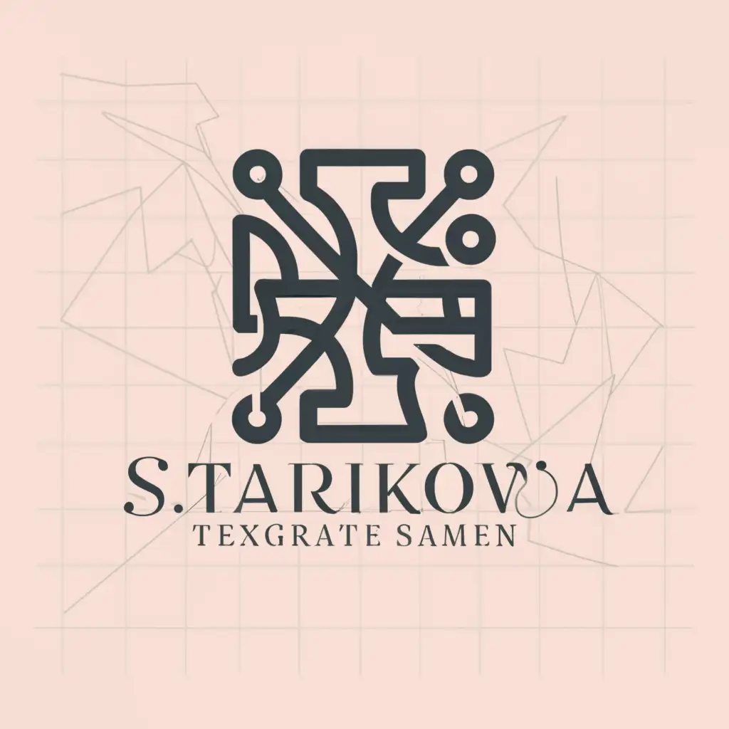 a logo design,with the text "Starikova", main symbol:grid,Moderate,be used in Nonprofit industry,clear background