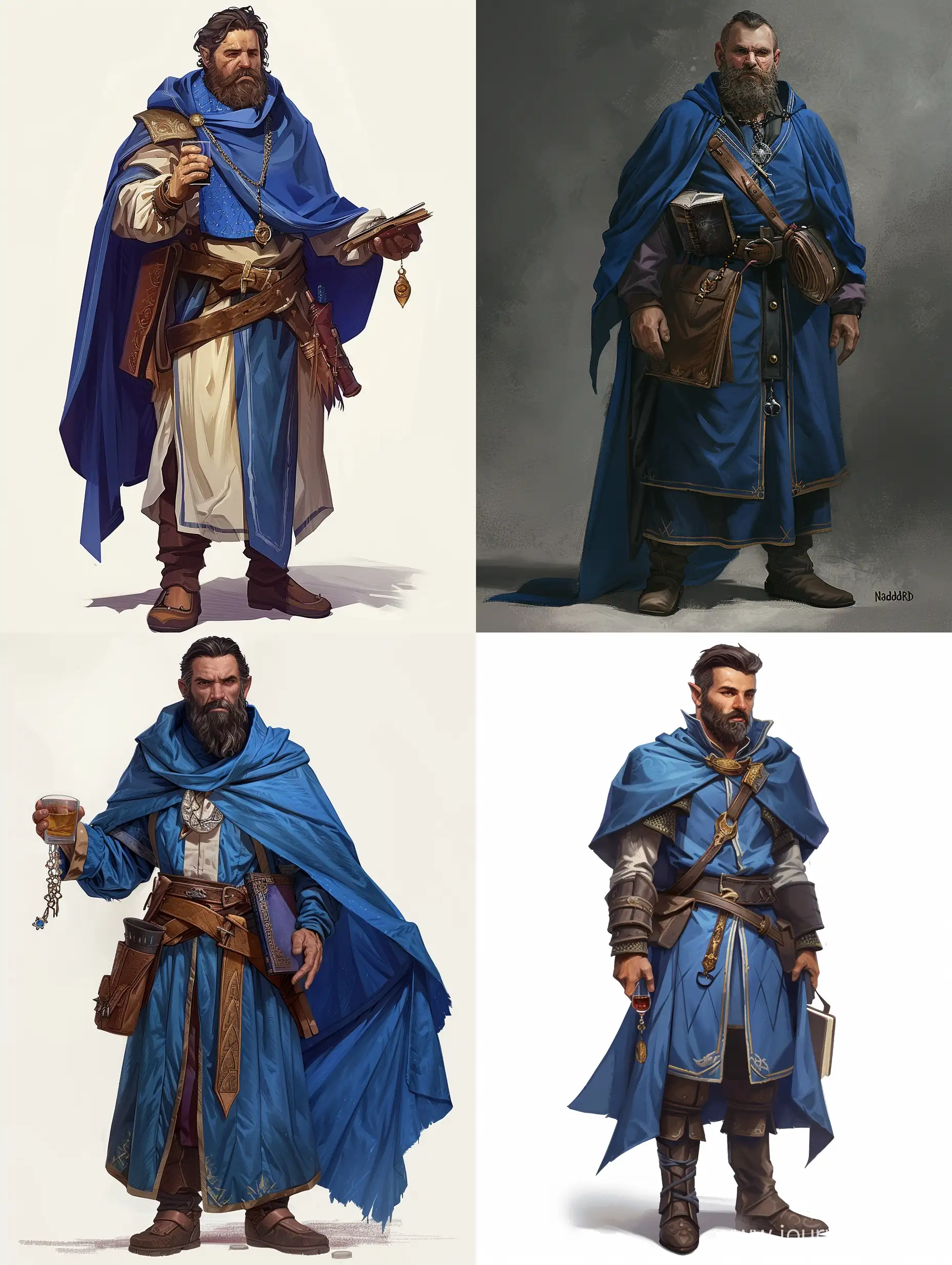 Rogue-Mage-Adventurer-Nadrid-with-Spellbook-in-Blue-Attire