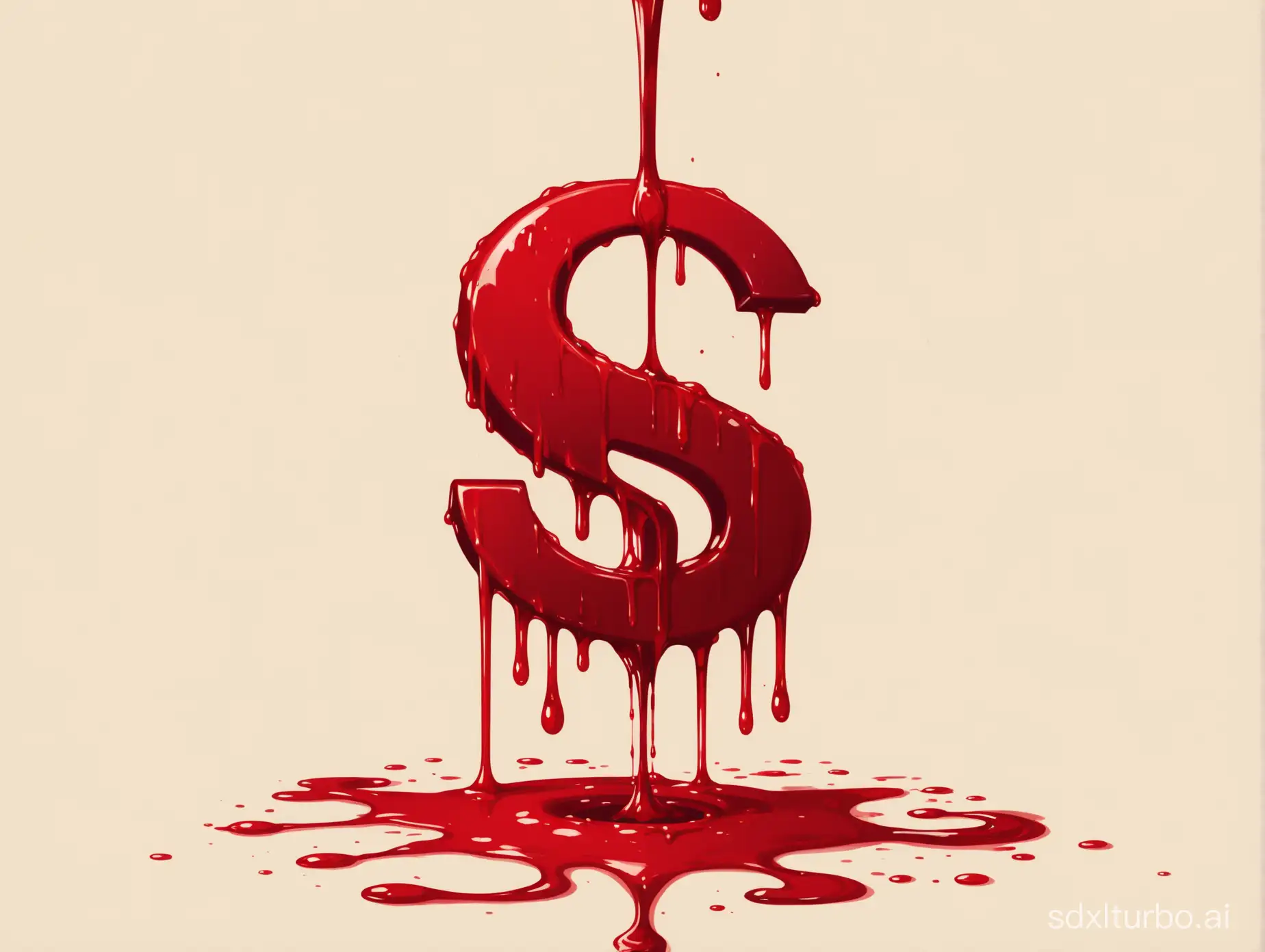 The letter S dripping with blood.