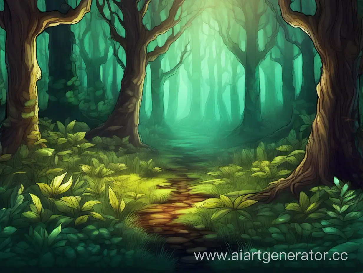 Enchanting-Glade-in-the-Forest-Artwork