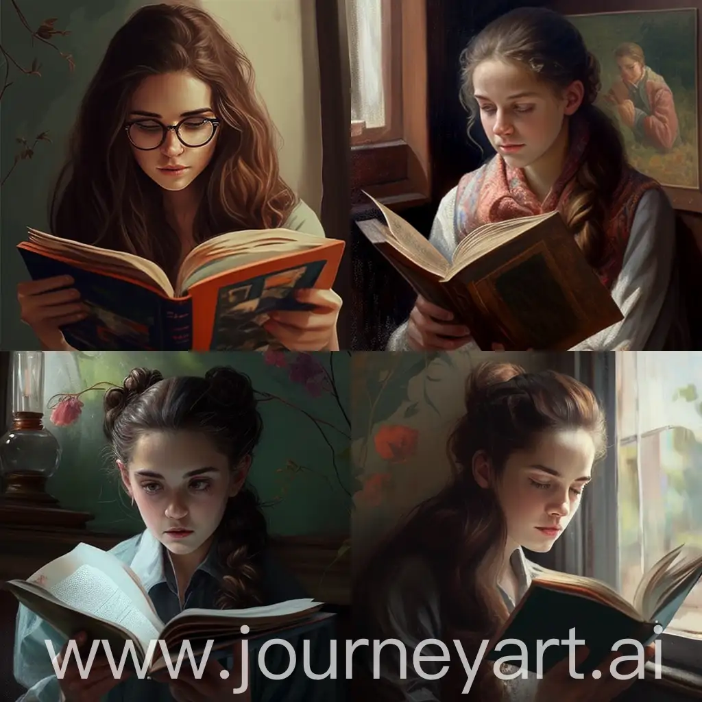 Captivating-Image-of-a-Young-Woman-Immersed-in-Reading