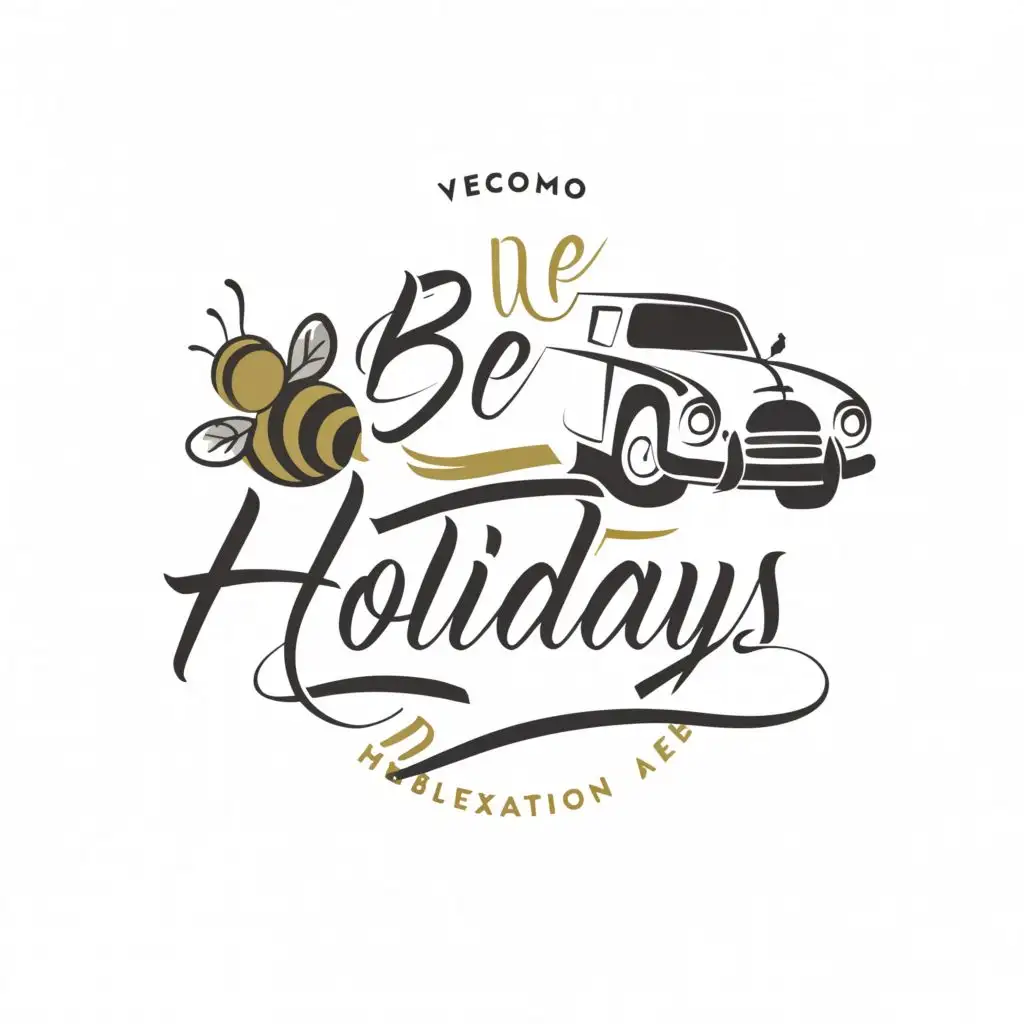 LOGO-Design-For-Be-Live-Holidays-Buzzing-Adventures-with-a-Honey-Bee-and-Travel-Theme