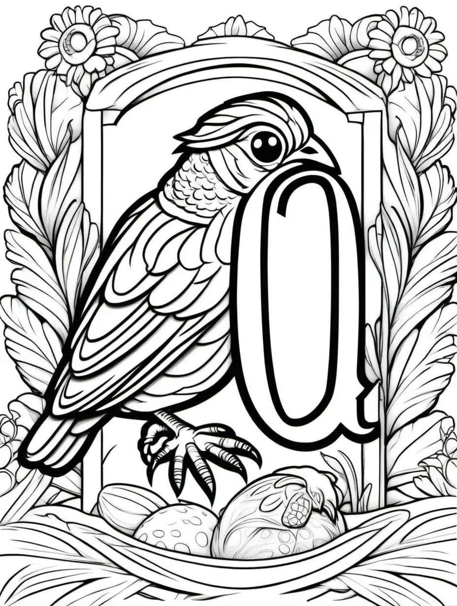 Quaint Quail Coloring Book for Kids