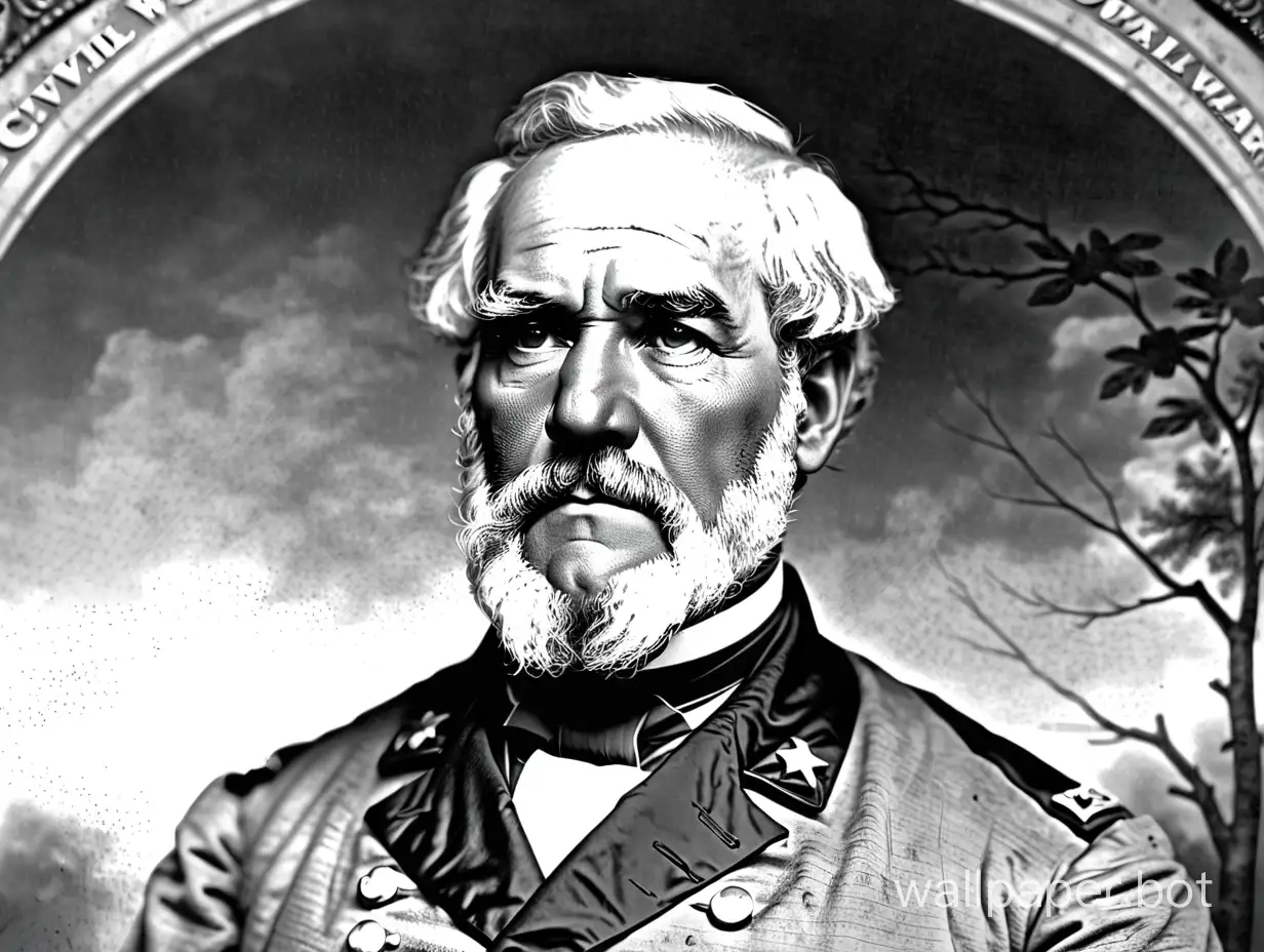 General-Robert-E-Lee-Leading-Troops-in-the-American-Civil-War