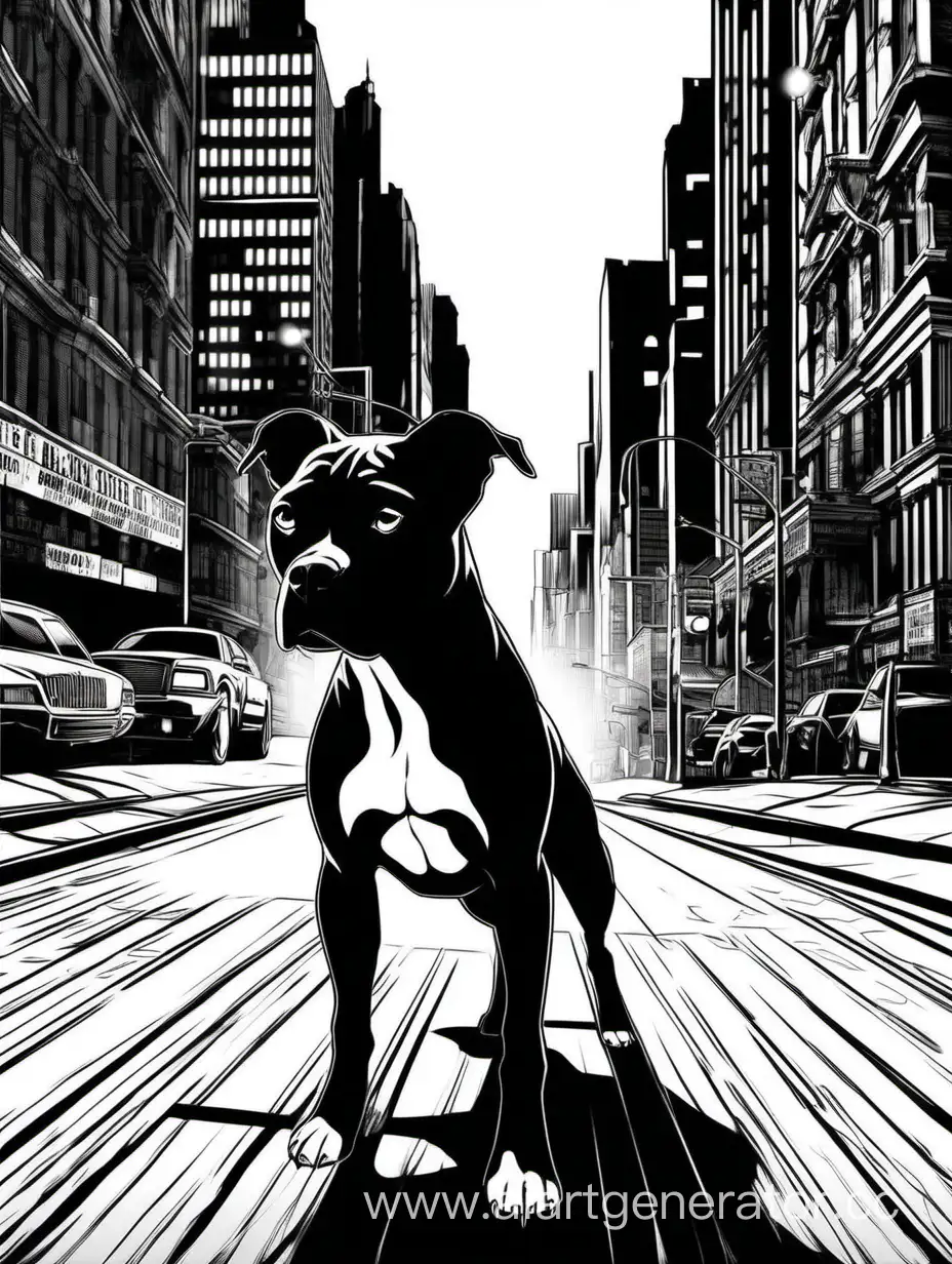 Sin-City-Style-Staffordshire-Terrier-Roaming-Gothams-Streets