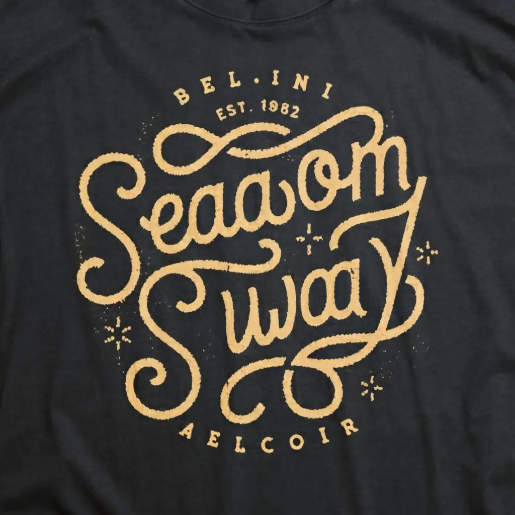 logo, T-shirt, with the text "Season Sway", typography, be used in Retail industry