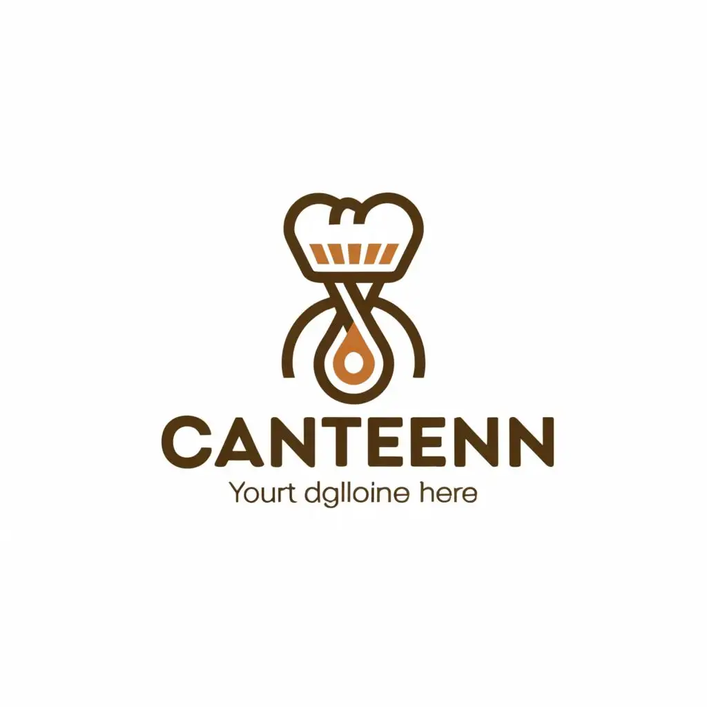 a logo design,with the text "canteen", main symbol:canteen, food, kitchen,Moderate,be used in Restaurant industry,clear background