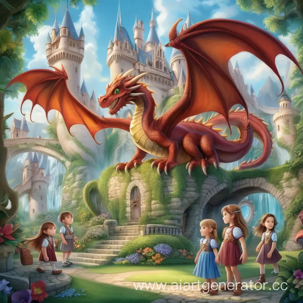 "Enchanted World: Union of Dragons and Children"