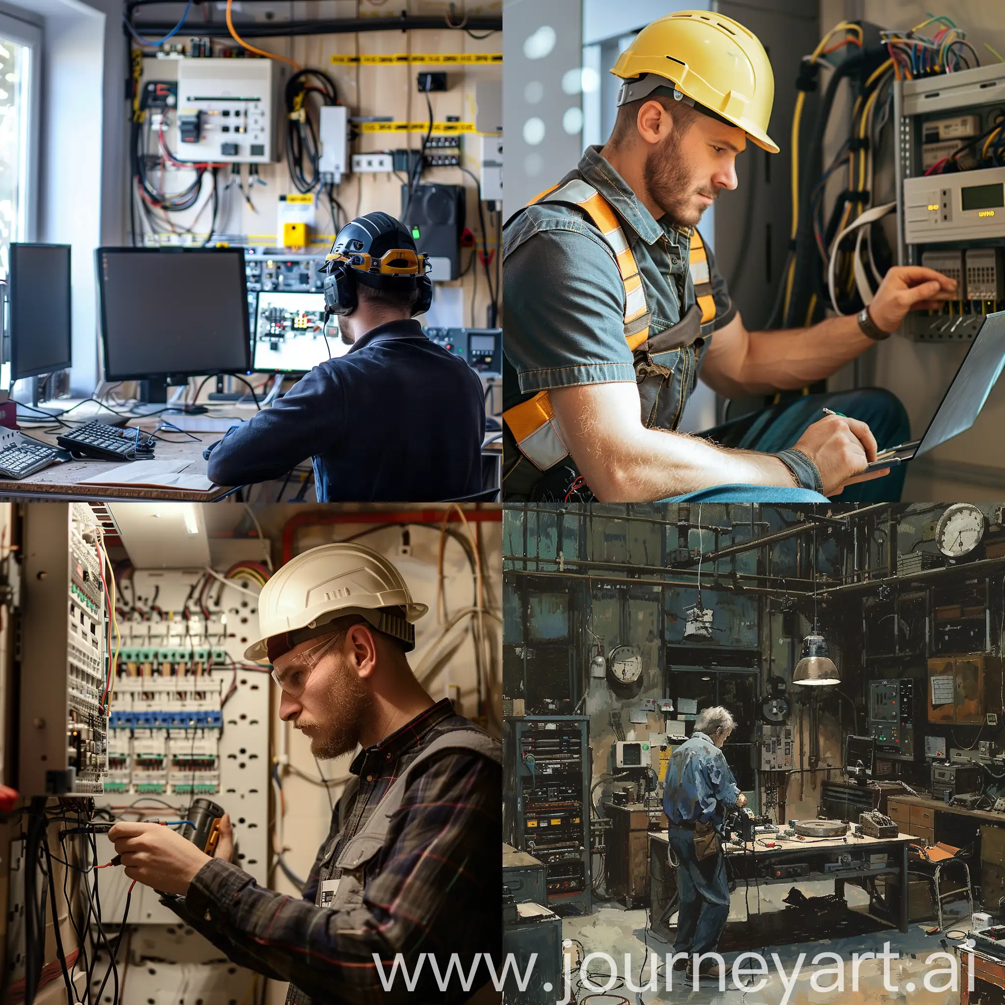 Professional-Electricians-Workplace-with-Tools