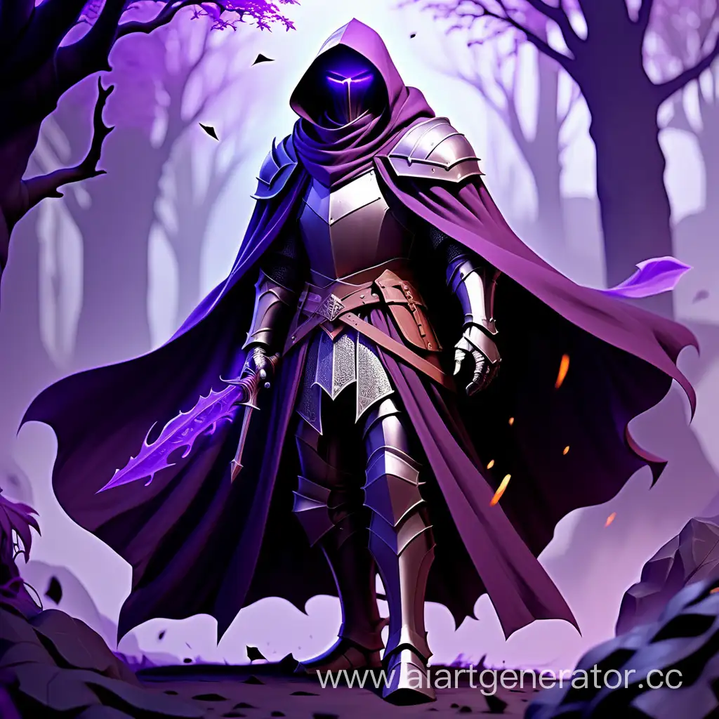 Mystical-Fantasy-Knight-with-a-Purple-Cloak-Unleashing-Dark-Magic