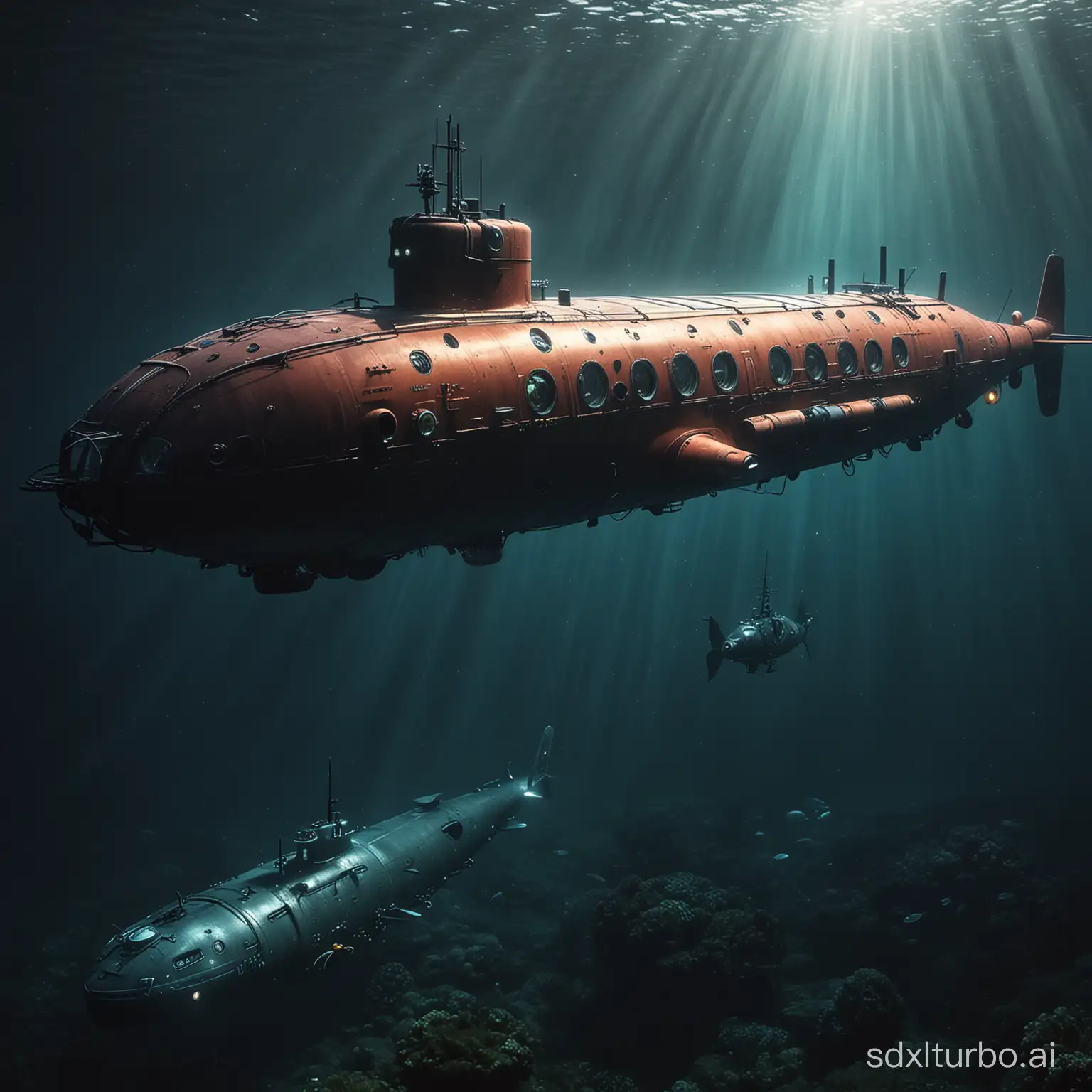 HighTech-Deep-Sea-Exploration-Submarine