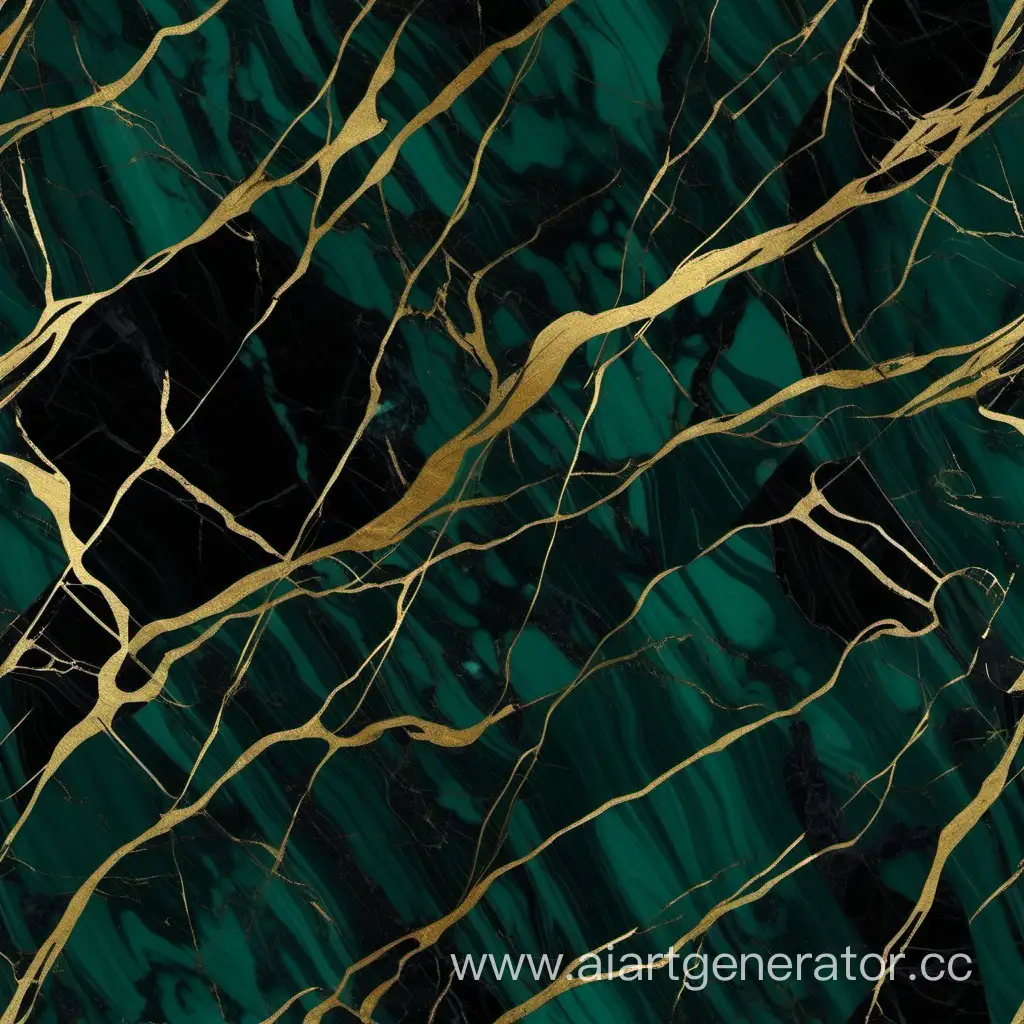 Elegant-Dark-Green-Black-and-Gold-Marble-Pattern