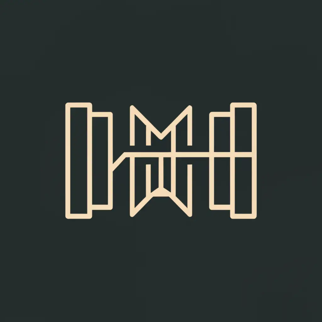 a logo design,with the text "MMH", main symbol:ARCHITECTRERAL DESIGN,Moderate,be used in Construction industry,clear background