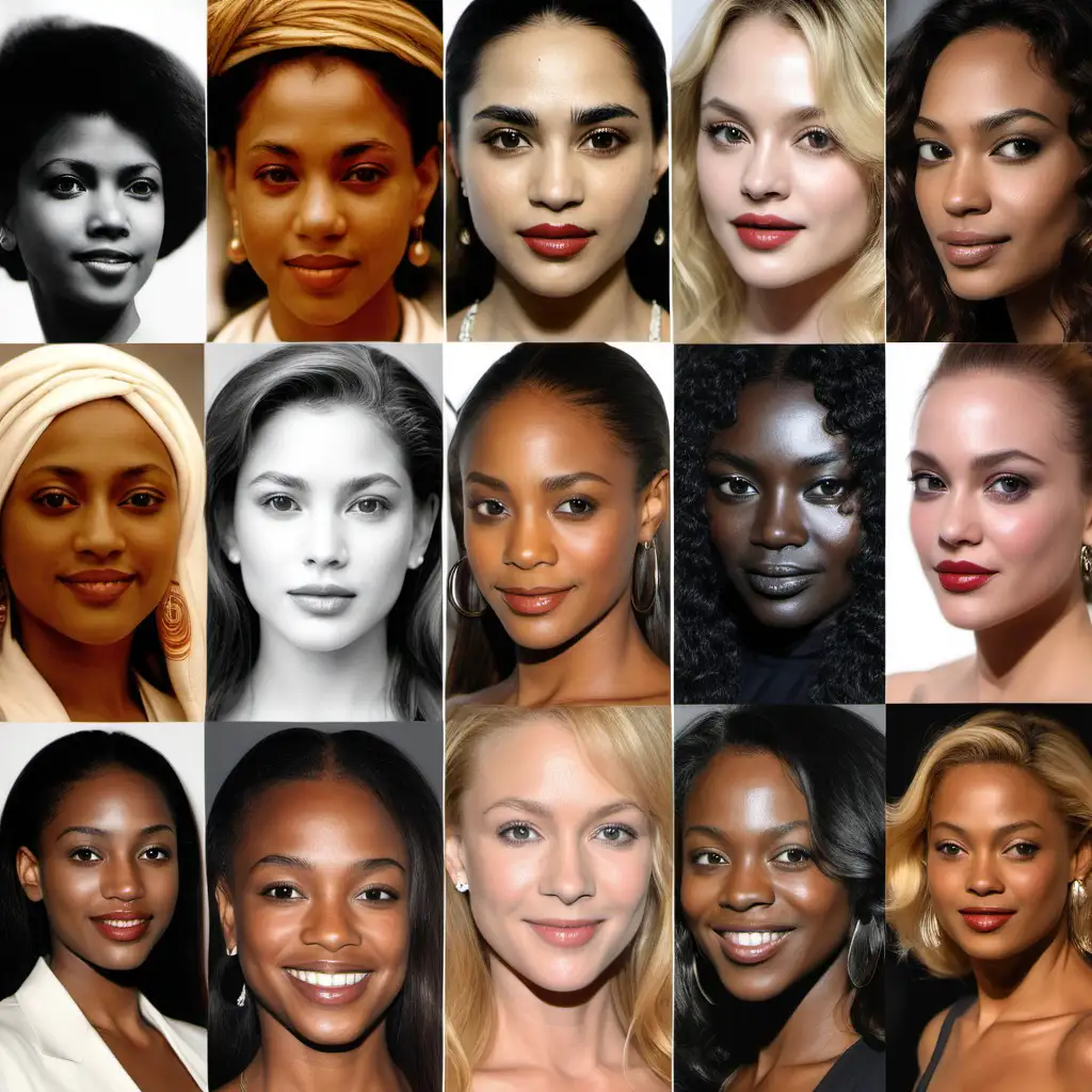 images of famous women of all different races