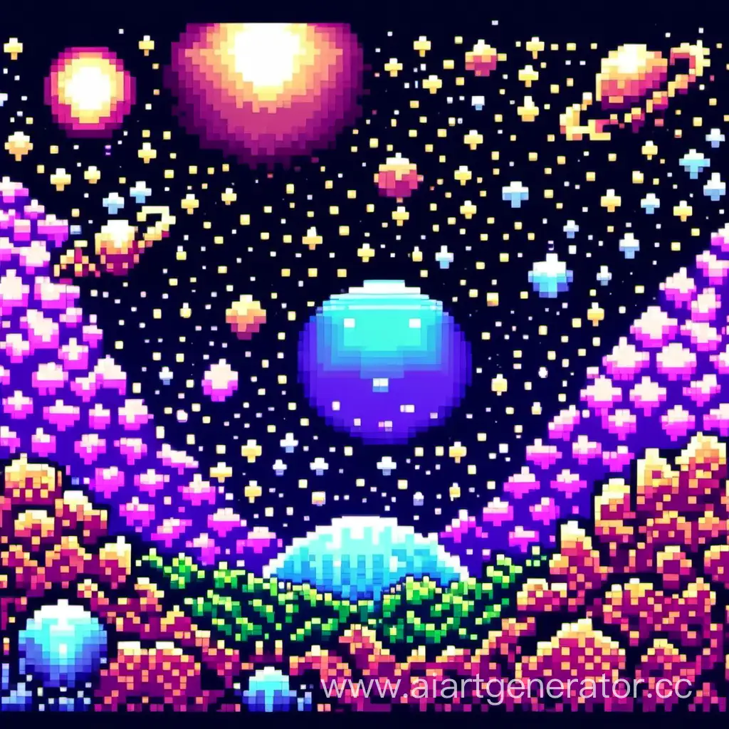 Pixel-Art-Style-Cosmos-Exploration