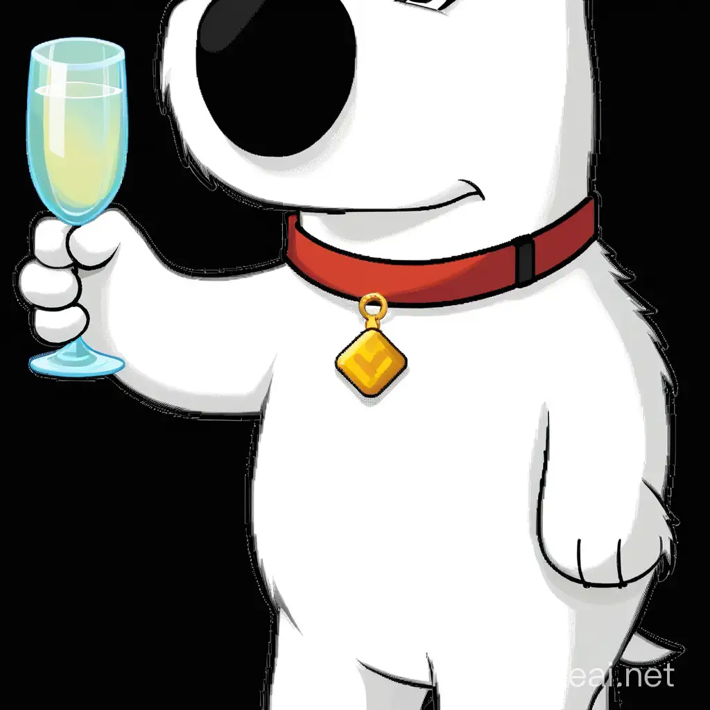 Playful German Shepherd Dog Character in Pixarstyle Illustration