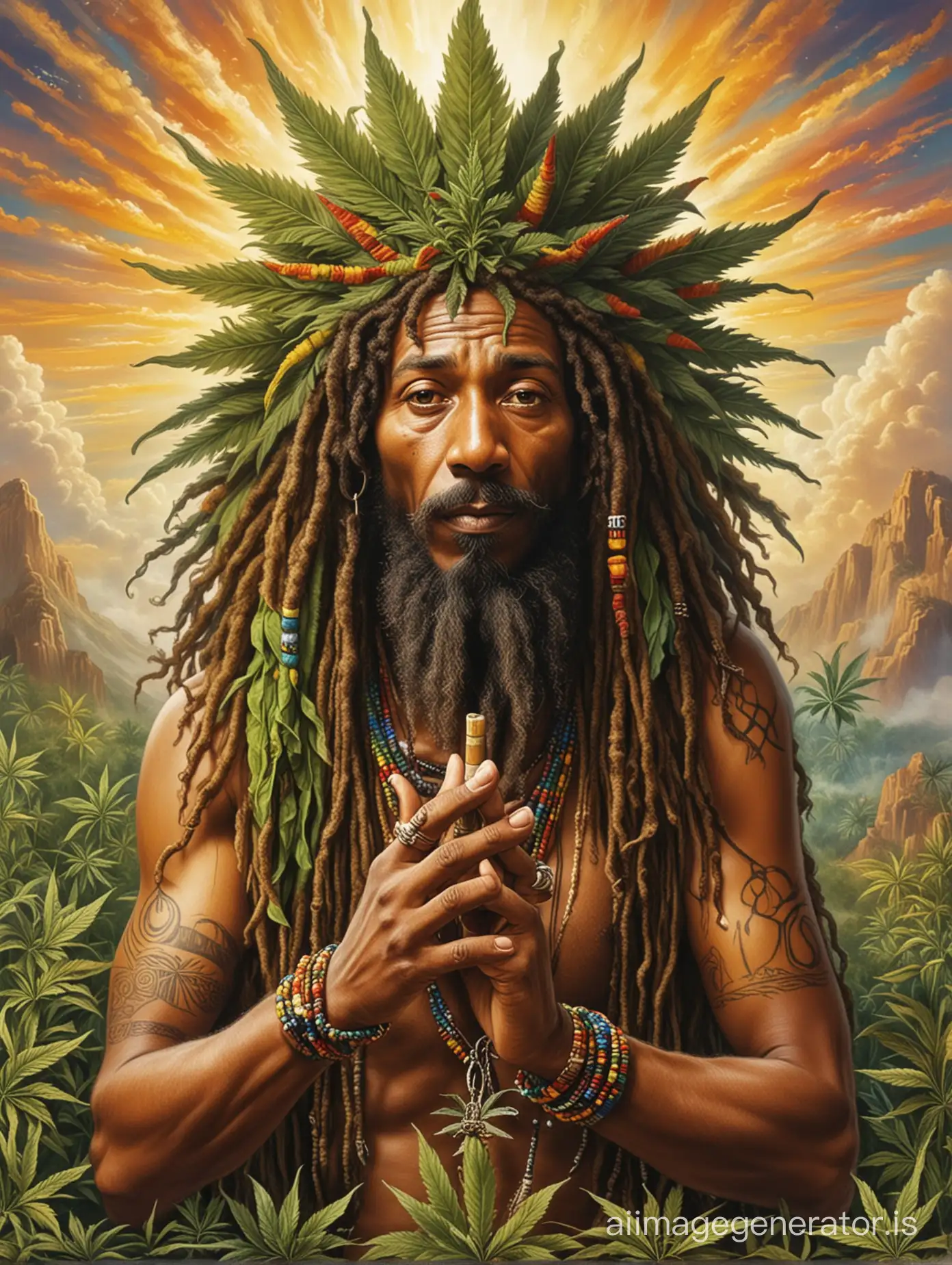 Rastafarian-Devotion-Spiritual-Ceremony-with-Marijuana