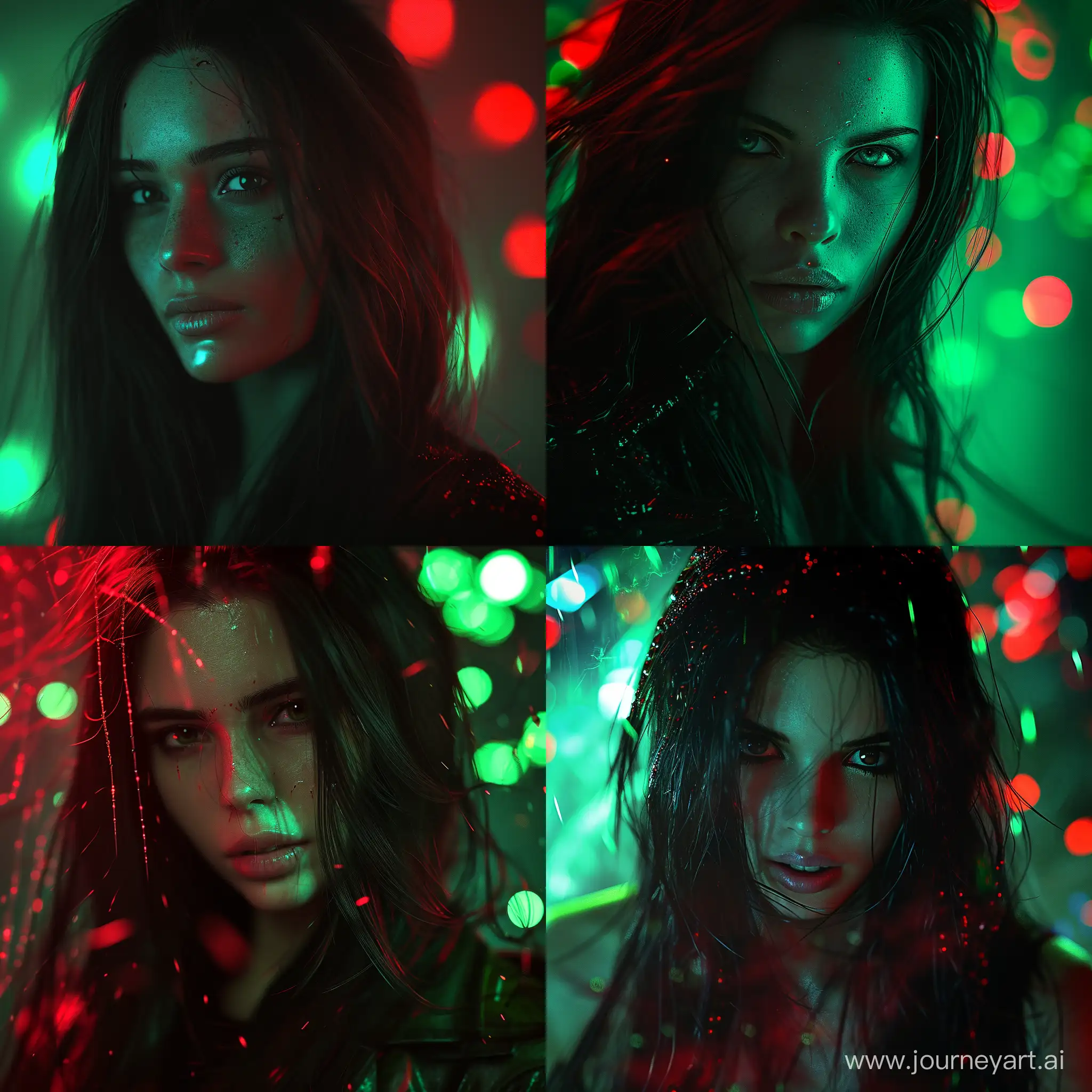 SciFi-Alien-Infested-Woman-with-Glowing-Red-and-Green-Lights