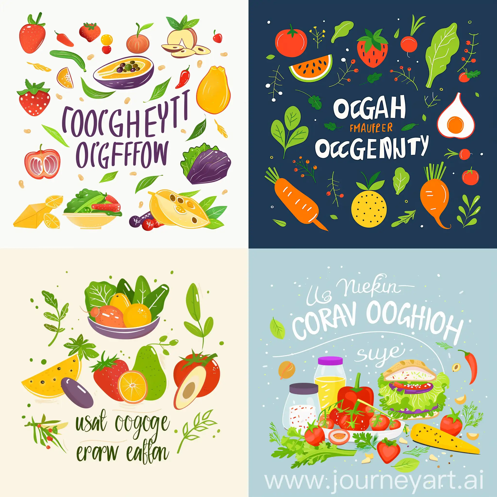 Healthy-Eating-Poster-Organic-Farm-Produce-in-Flat-Style