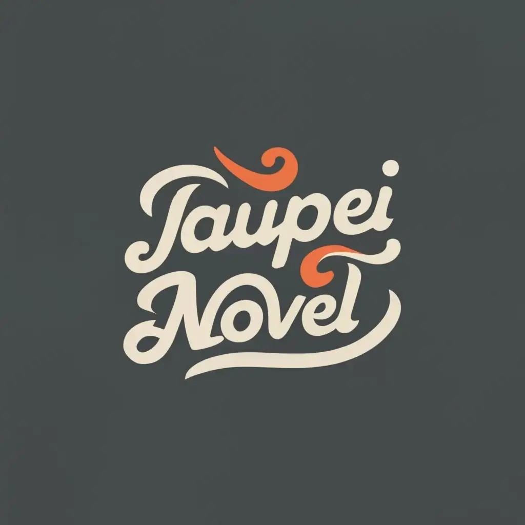 logo, book, with the text "Jaupei Novel", typography