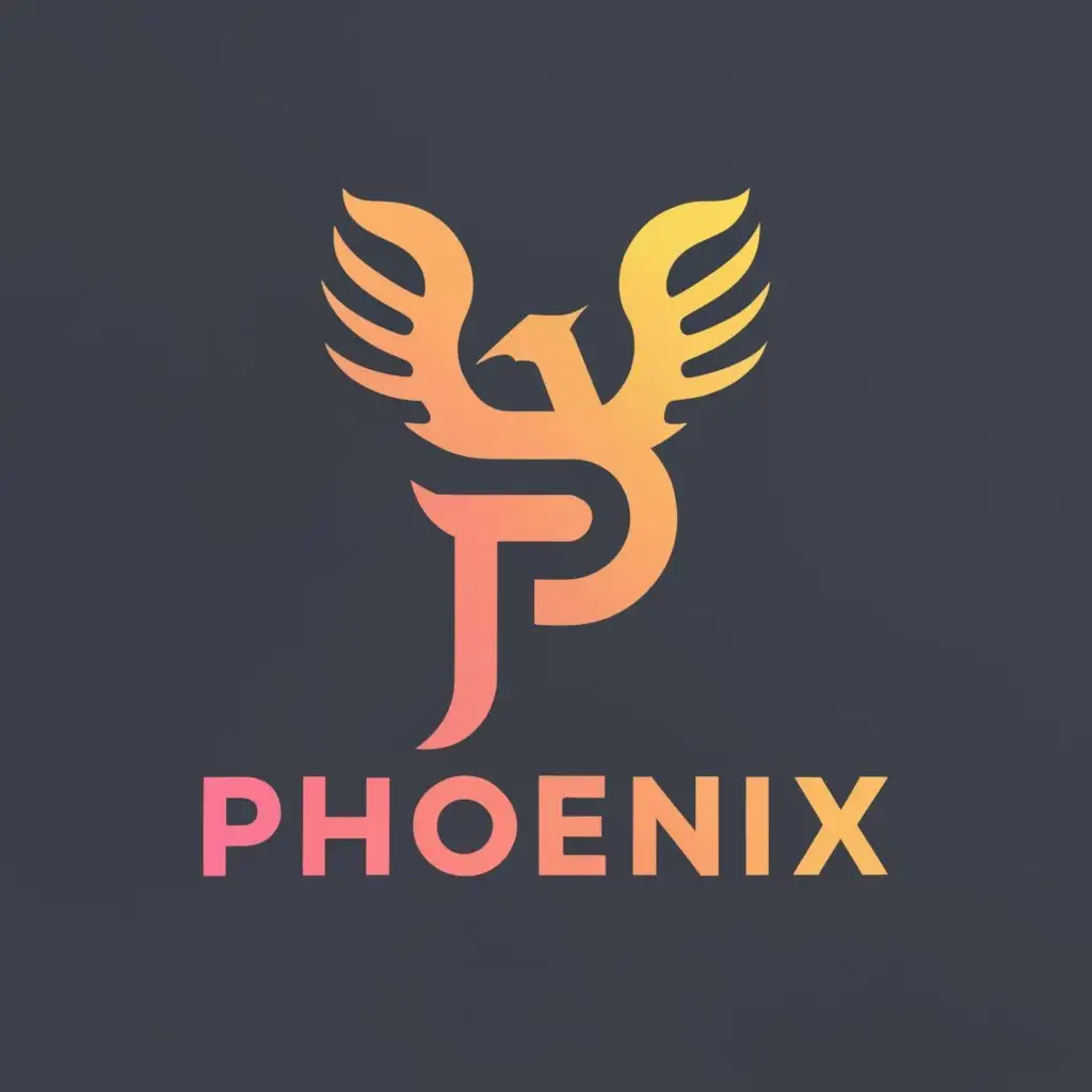 logo, phoenix icon for online business, with the text "PH", typography, be used in Retail industry