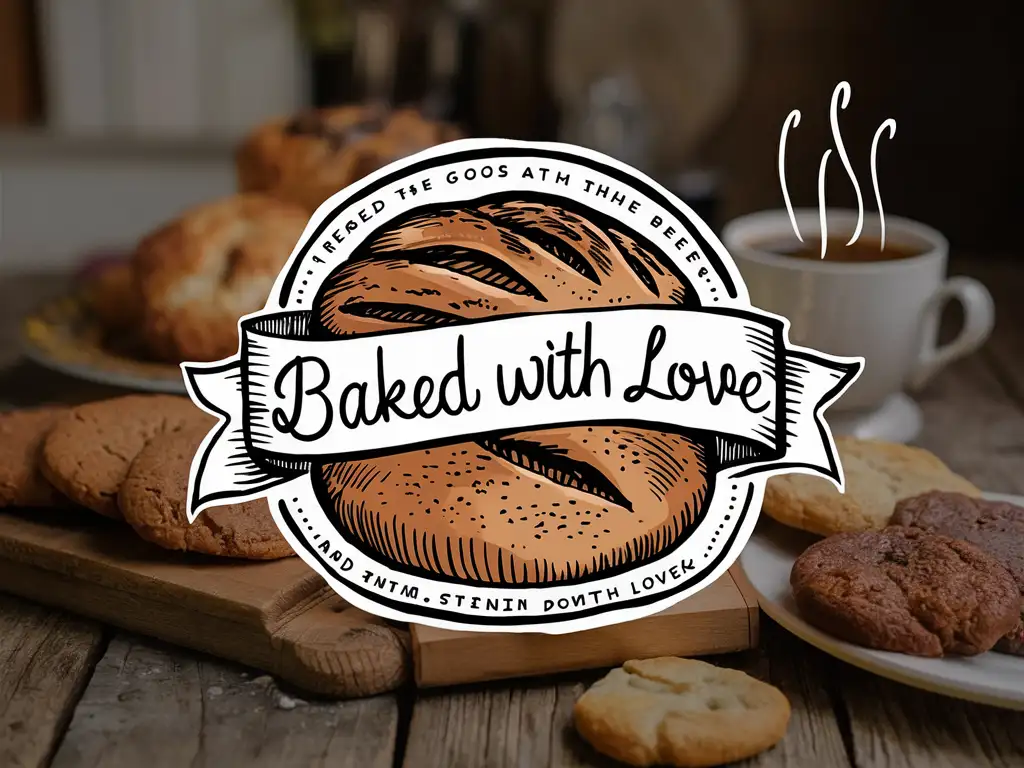 make me a logo advertising baked goods 
but make it look homemade
