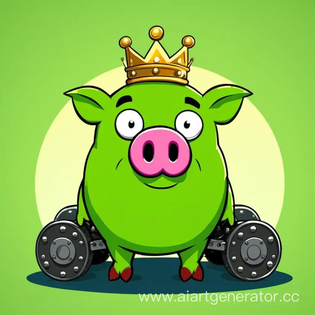 Король свиней из bad piggies