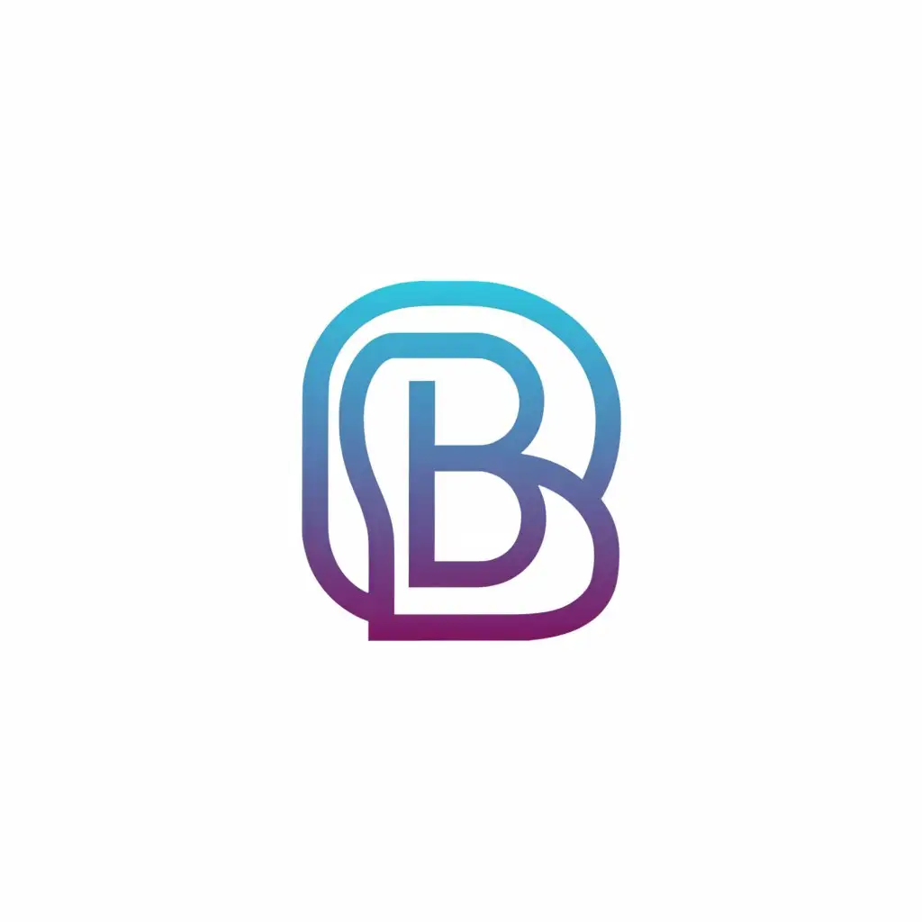a logo design,with the text "B", main symbol:Brain,Moderate,be used in Internet industry,clear background