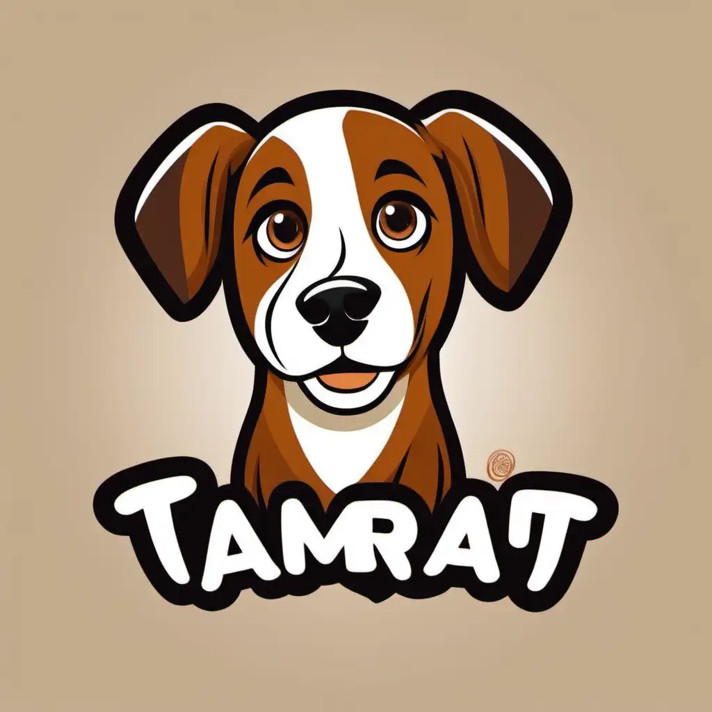 Playful Cartoon Dog Logo Design Tamrat Friends