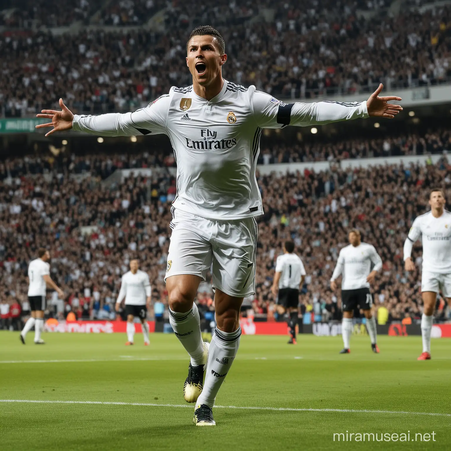 Iconic Celebration Cristiano Ronaldo Scores Historic Goal