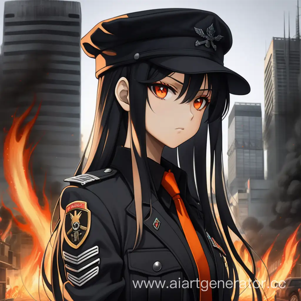 Disciplined-Anime-General-Amidst-City-in-Flames