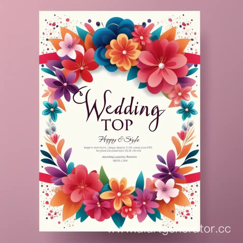 Colorful-Happy-Top-Style-Wedding-Invitation