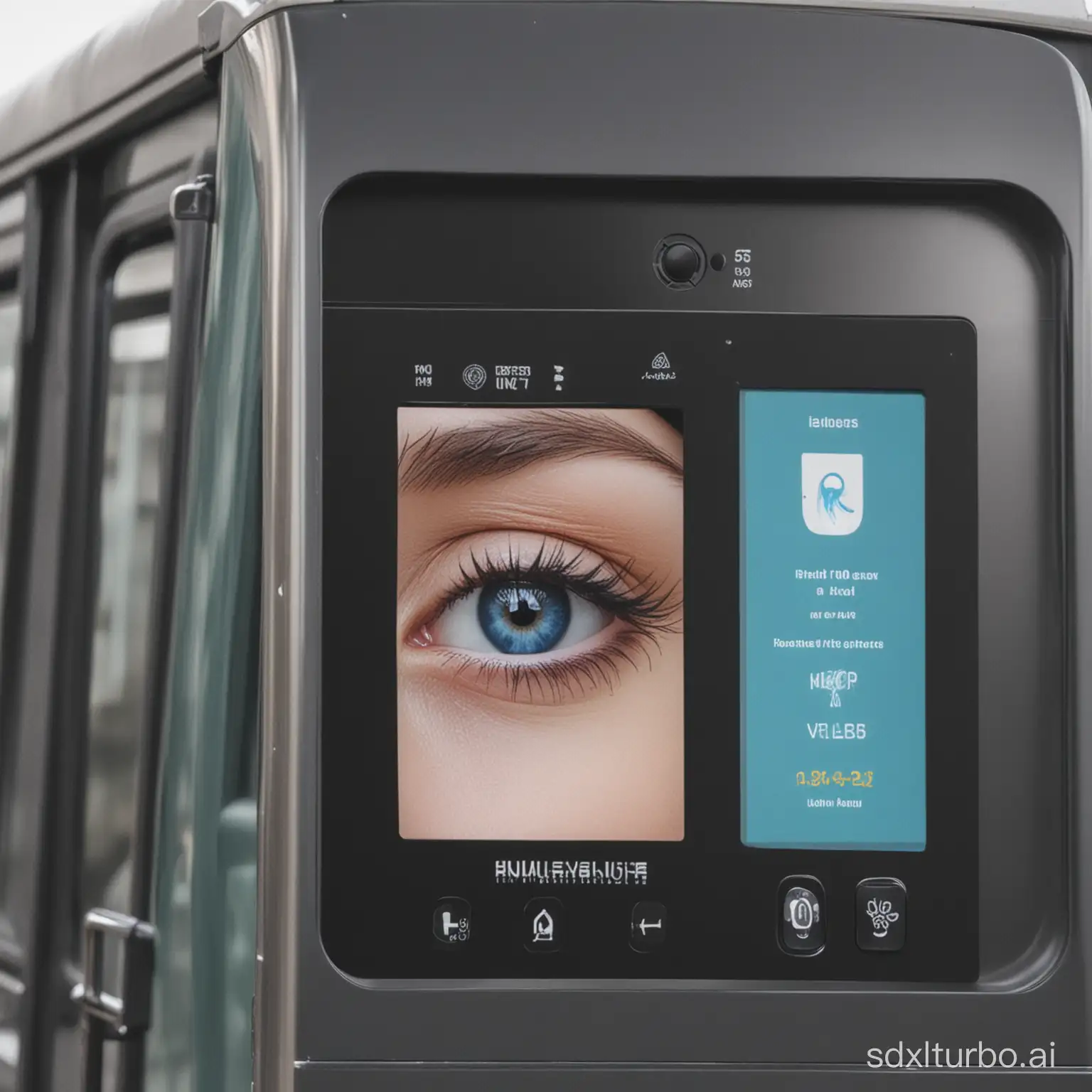 Alcohol detection machine with iris recognition installed on public vehicles
