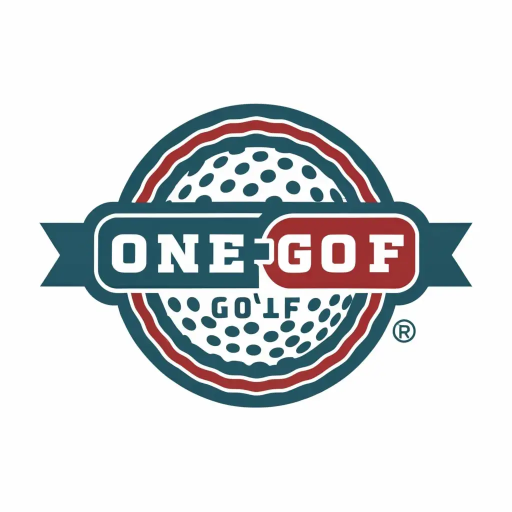 logo, 19th golf hole, with the text "One 9 Golf", typography