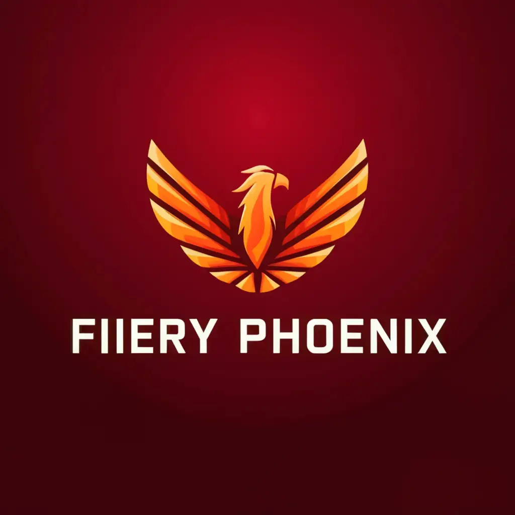 a logo design,with the text "fiery phoenix", main symbol:a phoenix,Minimalistic,be used in Sports Fitness industry,clear background