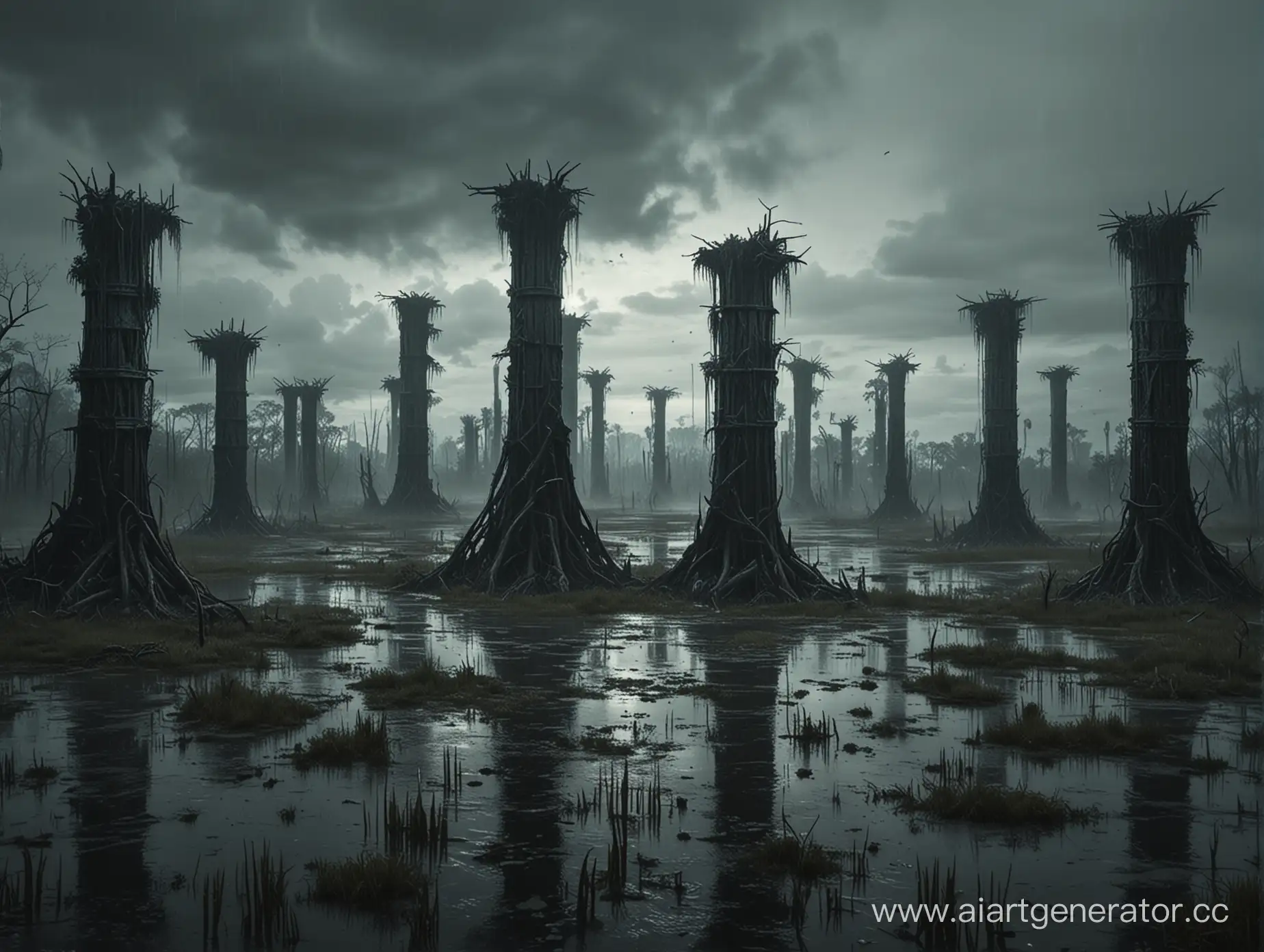 Eerie-PostApocalyptic-Swamp-Towering-Water-Column