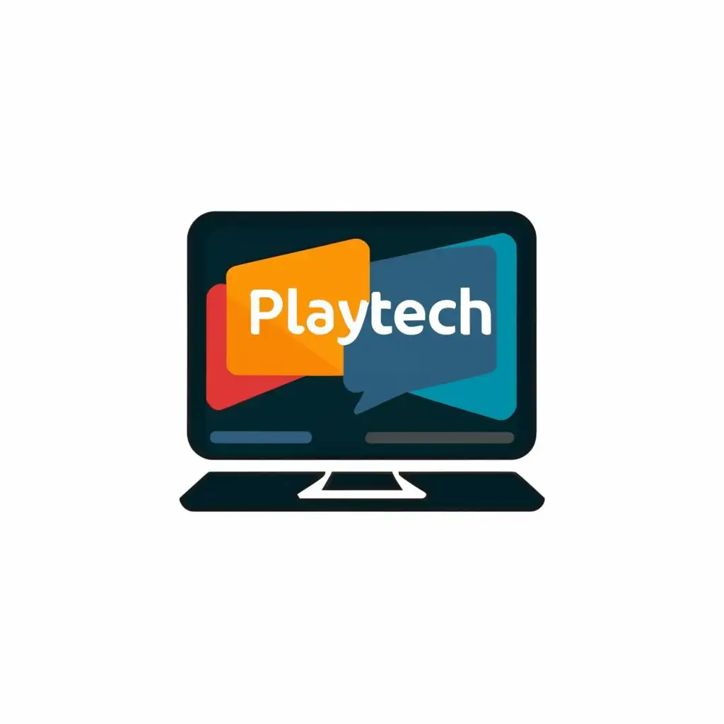 logo, computer, with the text "playtech", typography, be used in Technology industry