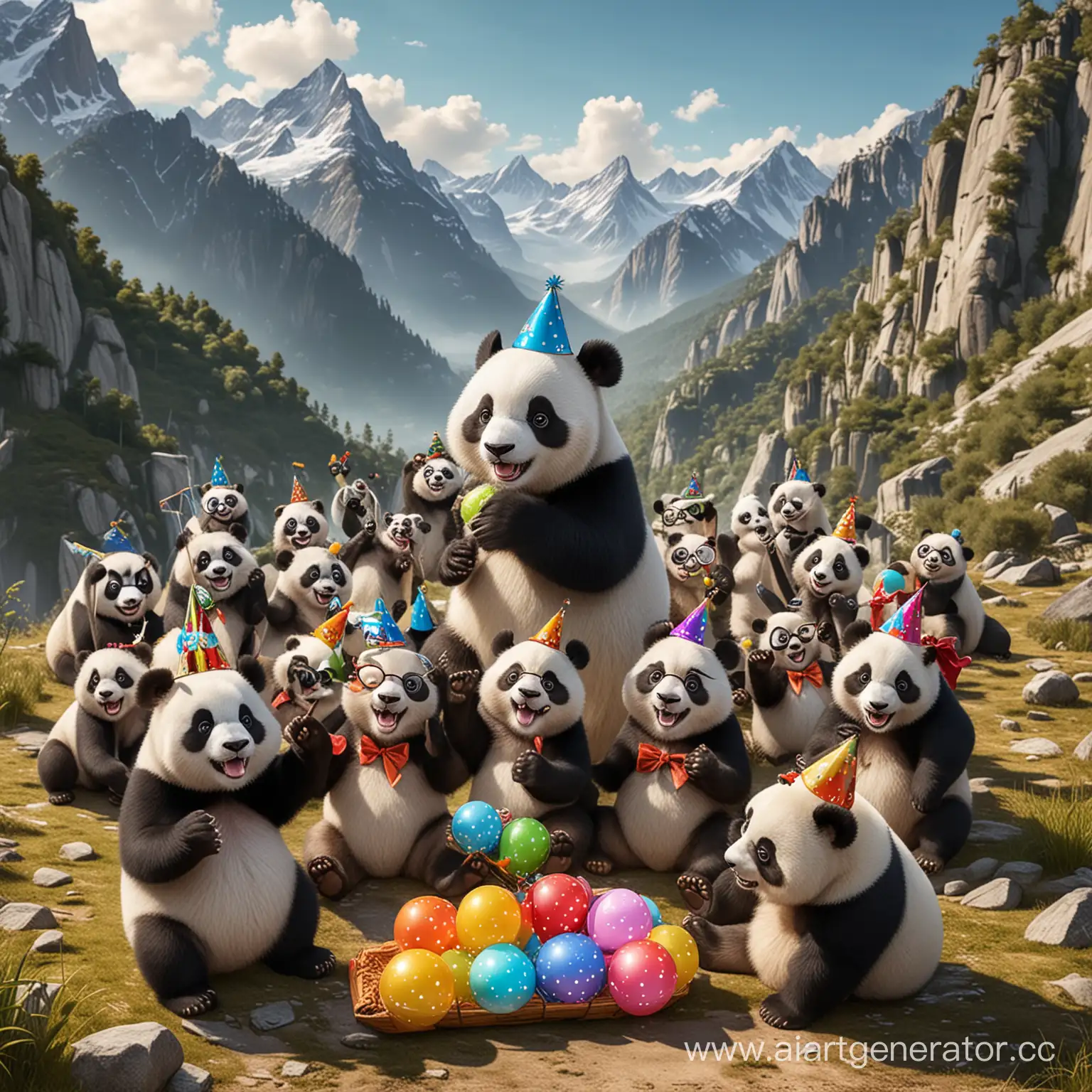 Celebrating-Company-Anniversary-Panda-Party-in-Mountain-Wonderland