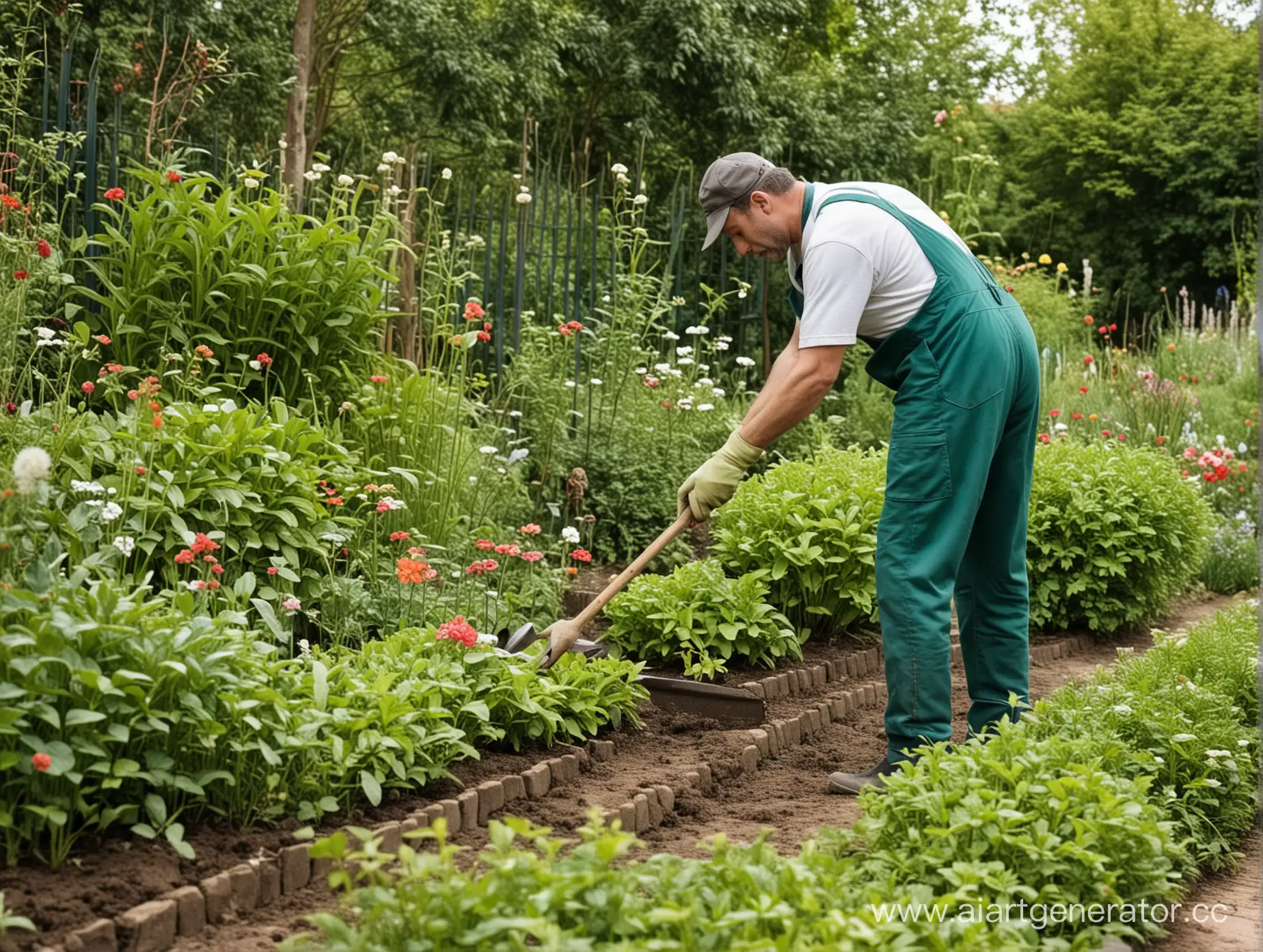 Diligent-Gardener-Tending-to-Vibrant-Garden-Oasis