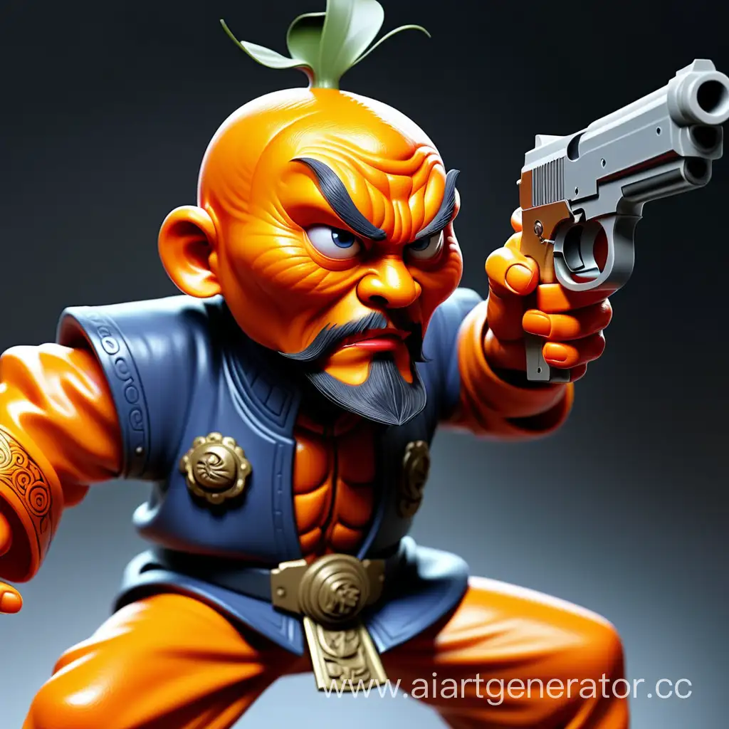 Mandarin-Shooter-with-Pistol-Action-Packed-AI-Art