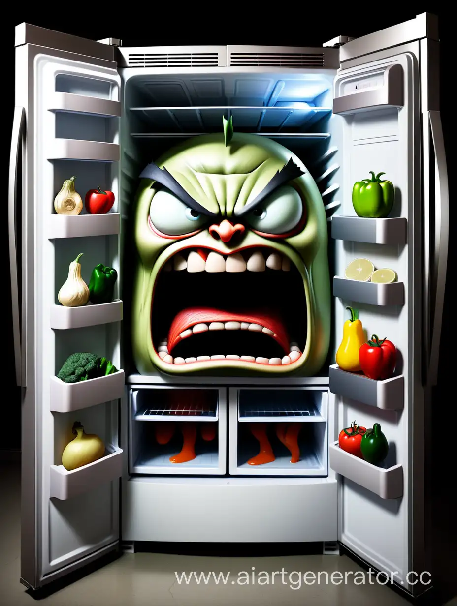 Холодильник очень красивый и злой