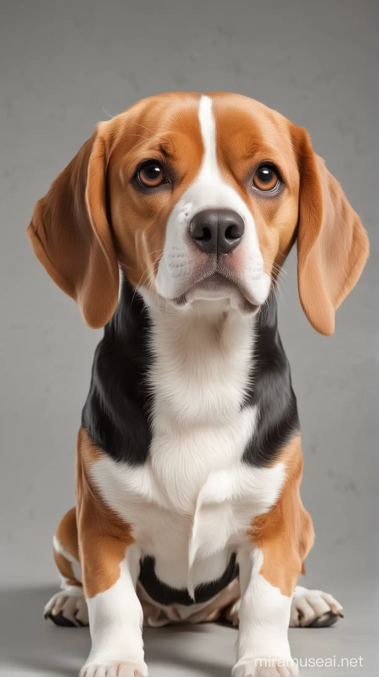 simpatico (cane beagle) dei cartoni animati, stile pagina di libro da colorare vettoriale, linee pulite e nitide, su sfondo bianco solido, opera d'arte scalabile e modificabile, adatta per la stampa e la colorazione digitale, promuove la creatività e il relax, bianco e nero, contrasto, professionale, minimalista in negativo: pittura, firma, ombreggiatura, grigio, sfumatura, filigrana, foto, fotorealistico, realismo, brutto, decentrato, deformato, pellicola 35mm, dslr, ritagliato, fotogramma, peggiore qualità, bassa qualità, lowres, artefatti JPEG