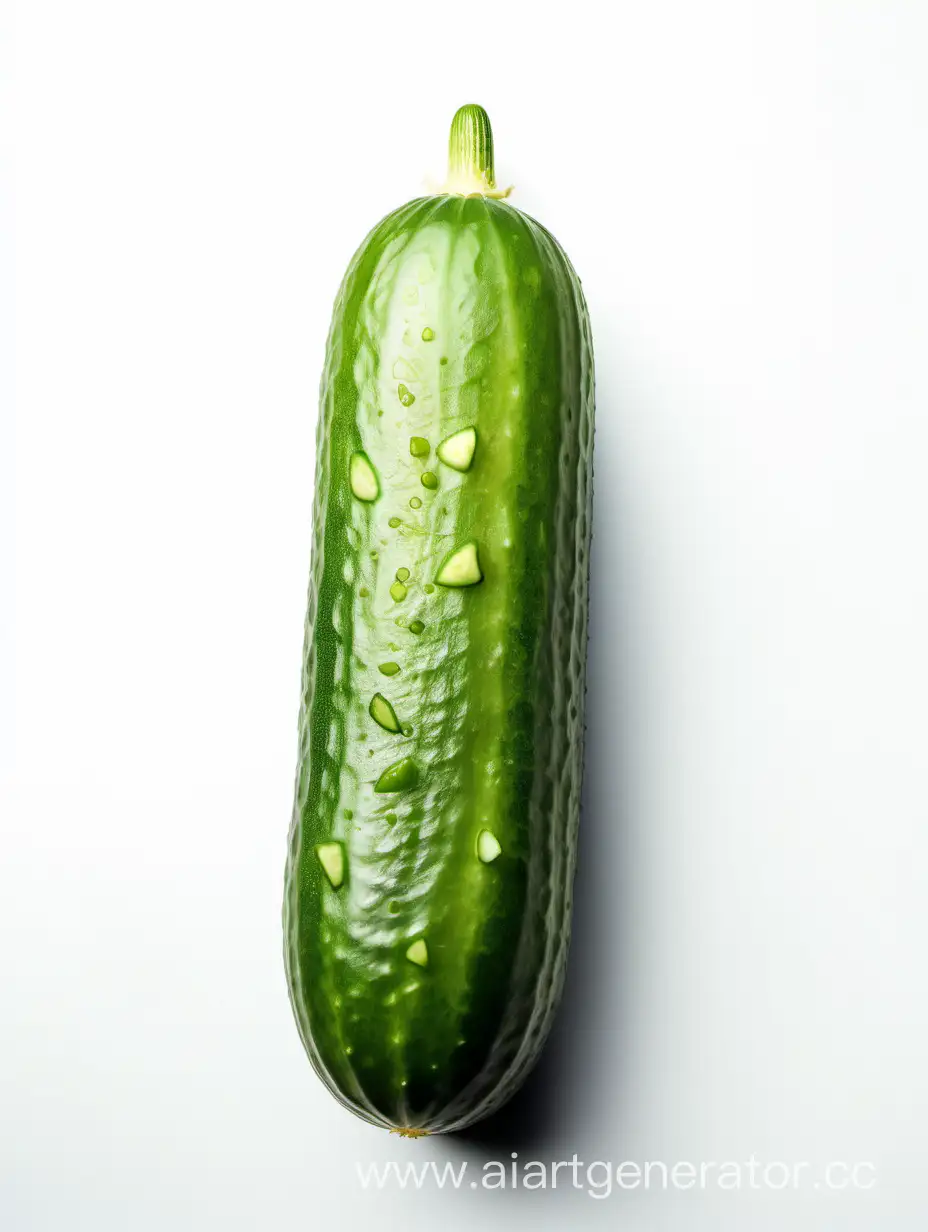  Cucumber on white background