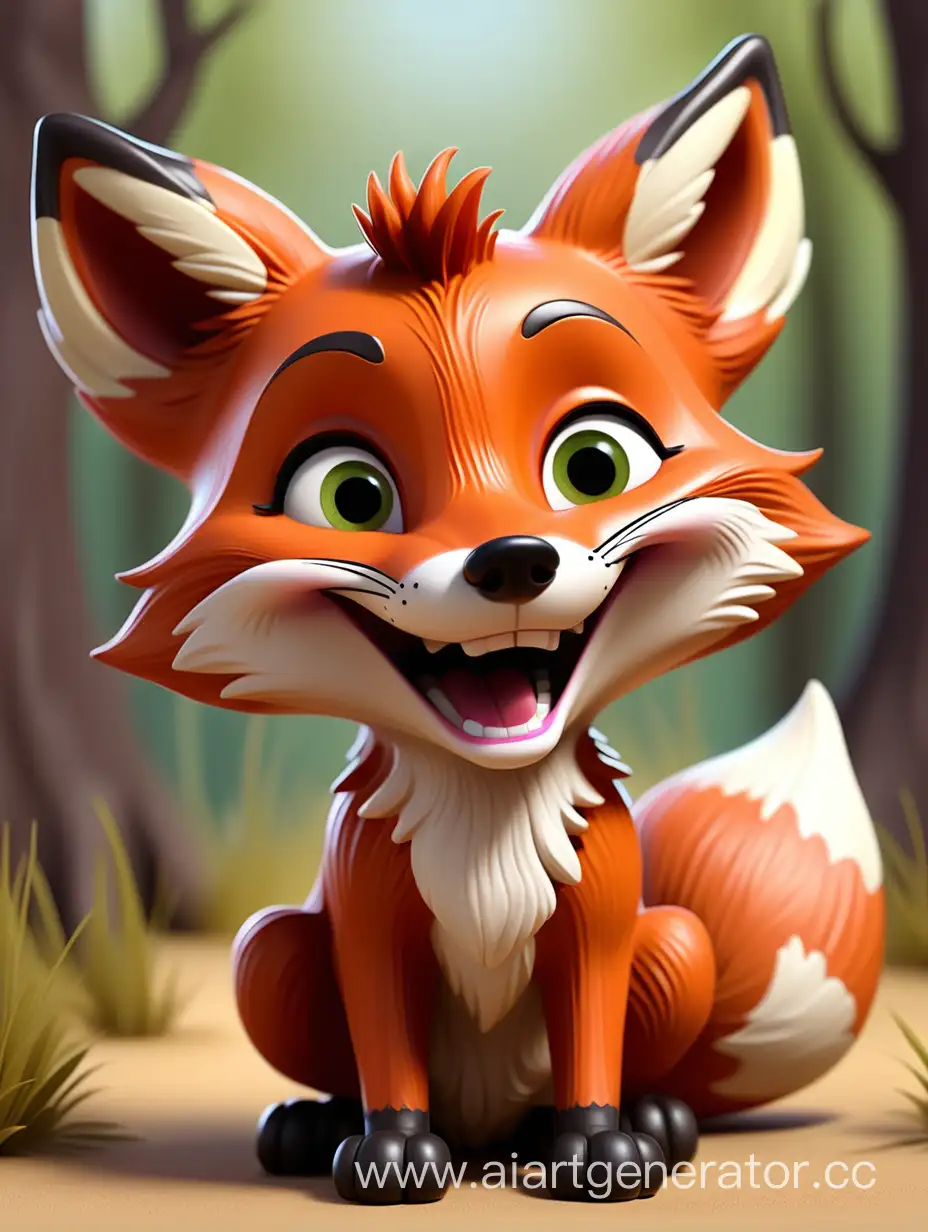 Cheerful-Little-Fox-Cartoon