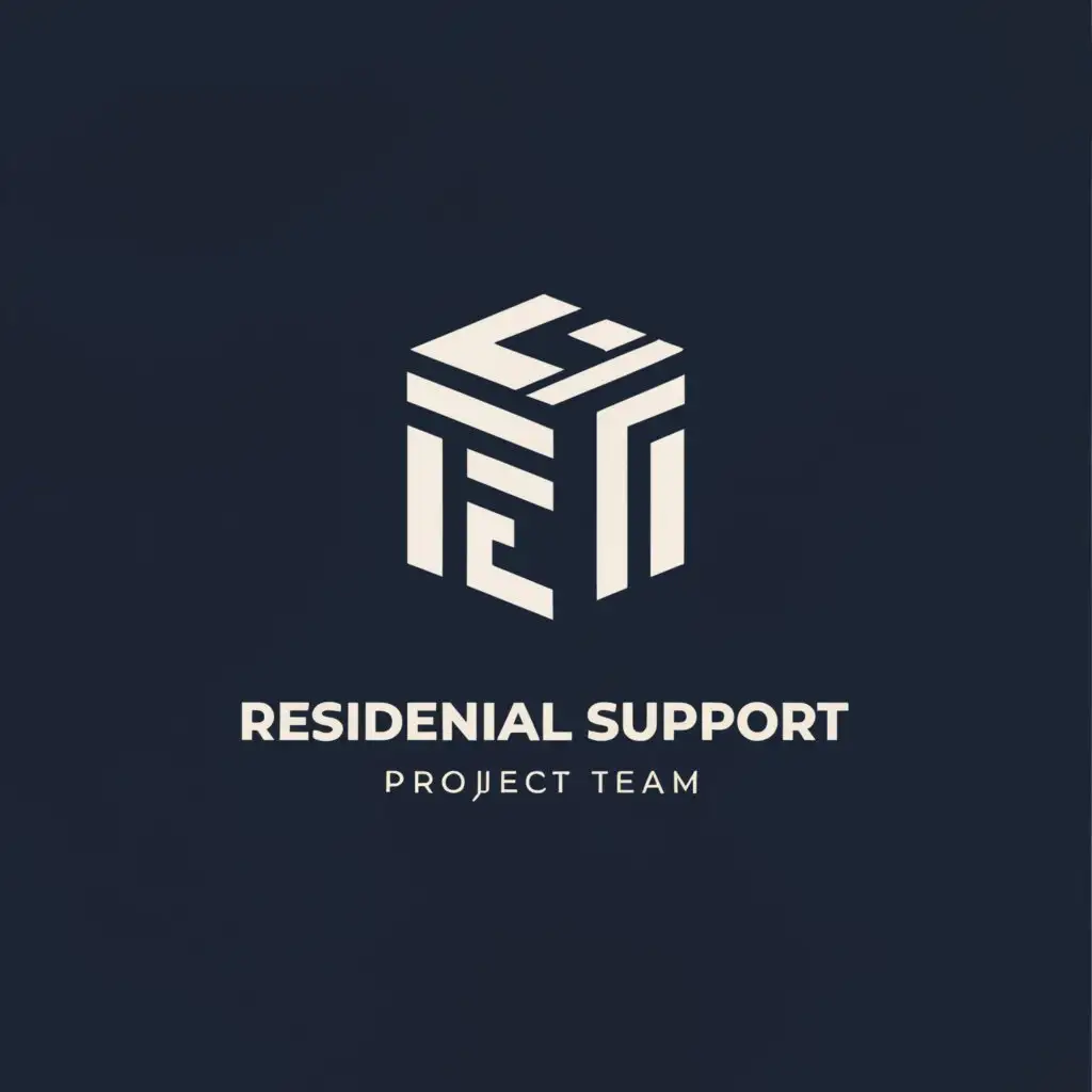 a logo design,with the text "Residential Support Chitose Project Team", main symbol:Team,Moderate,be used in Real Estate industry,clear background
