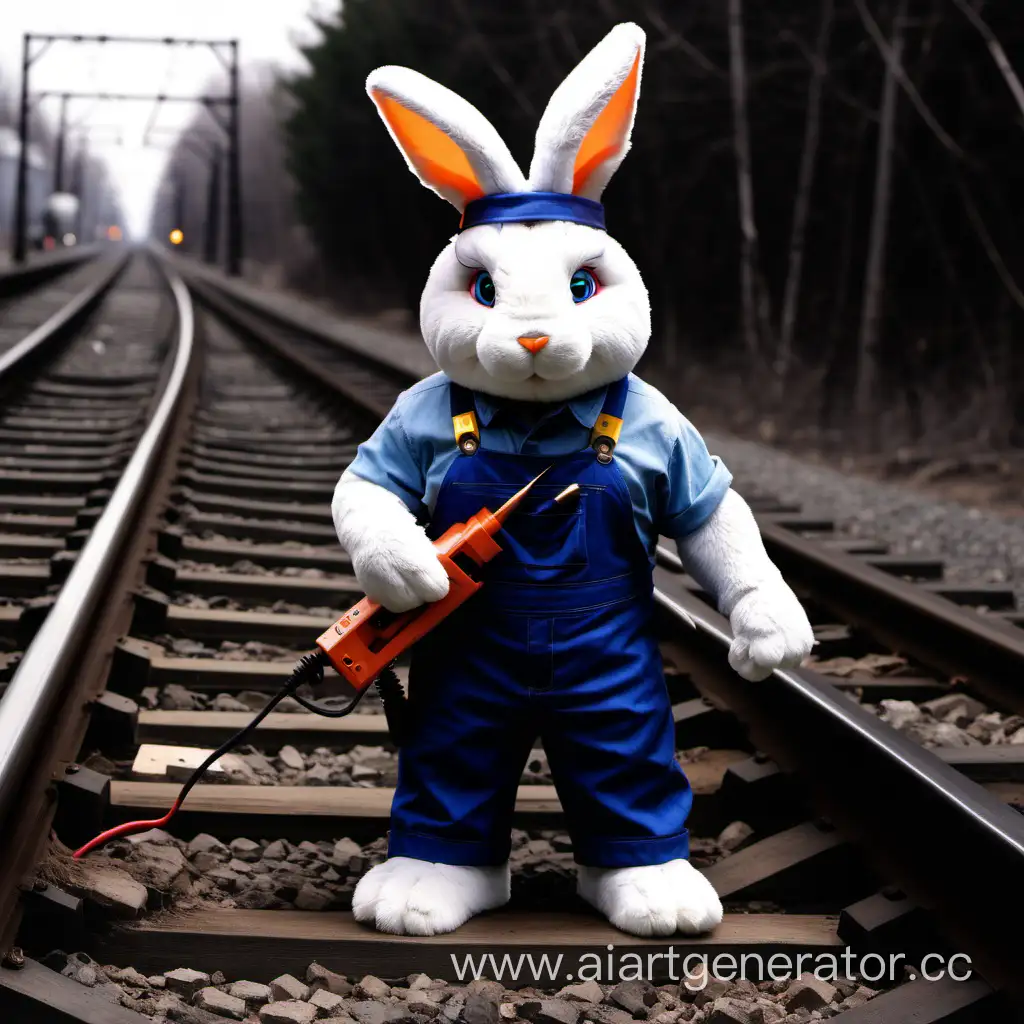 Bunny-Electrician-Working-on-Railroad